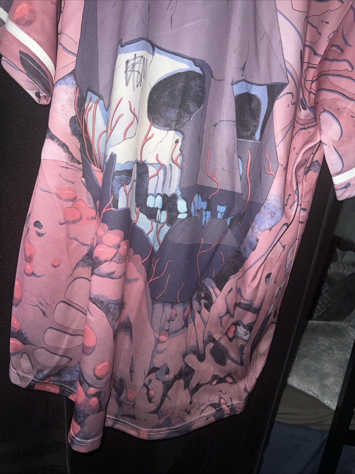 Black Tiger Skull Machine Jersey