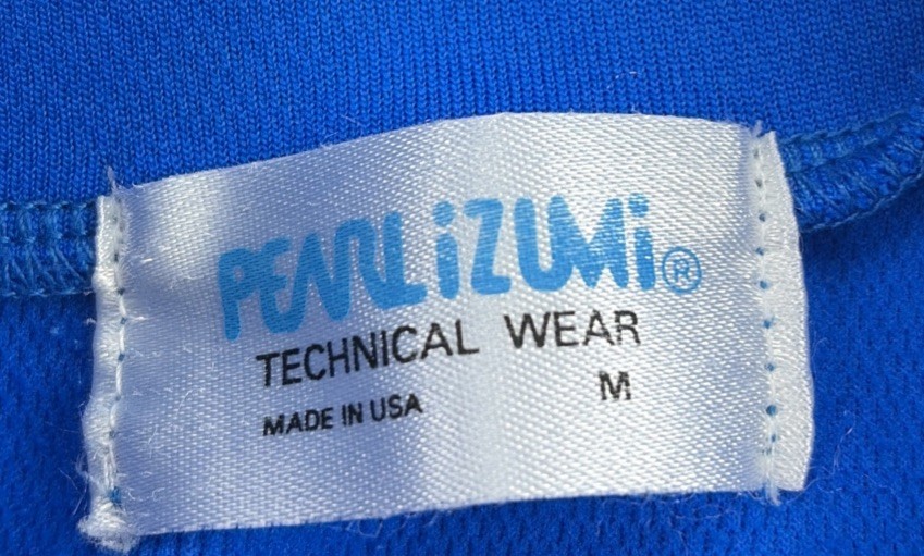 Pearl Izumi Jersey Men’s M Blue Cycling Long Sleeve 1/4 Zip Bike Technical Wear