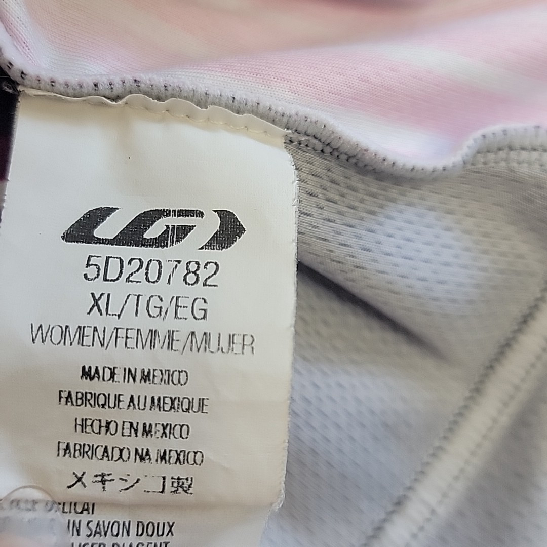 Louis Garneau Women’s XL Cycling Jersey Shirt Top Black White Pink Purple Navy