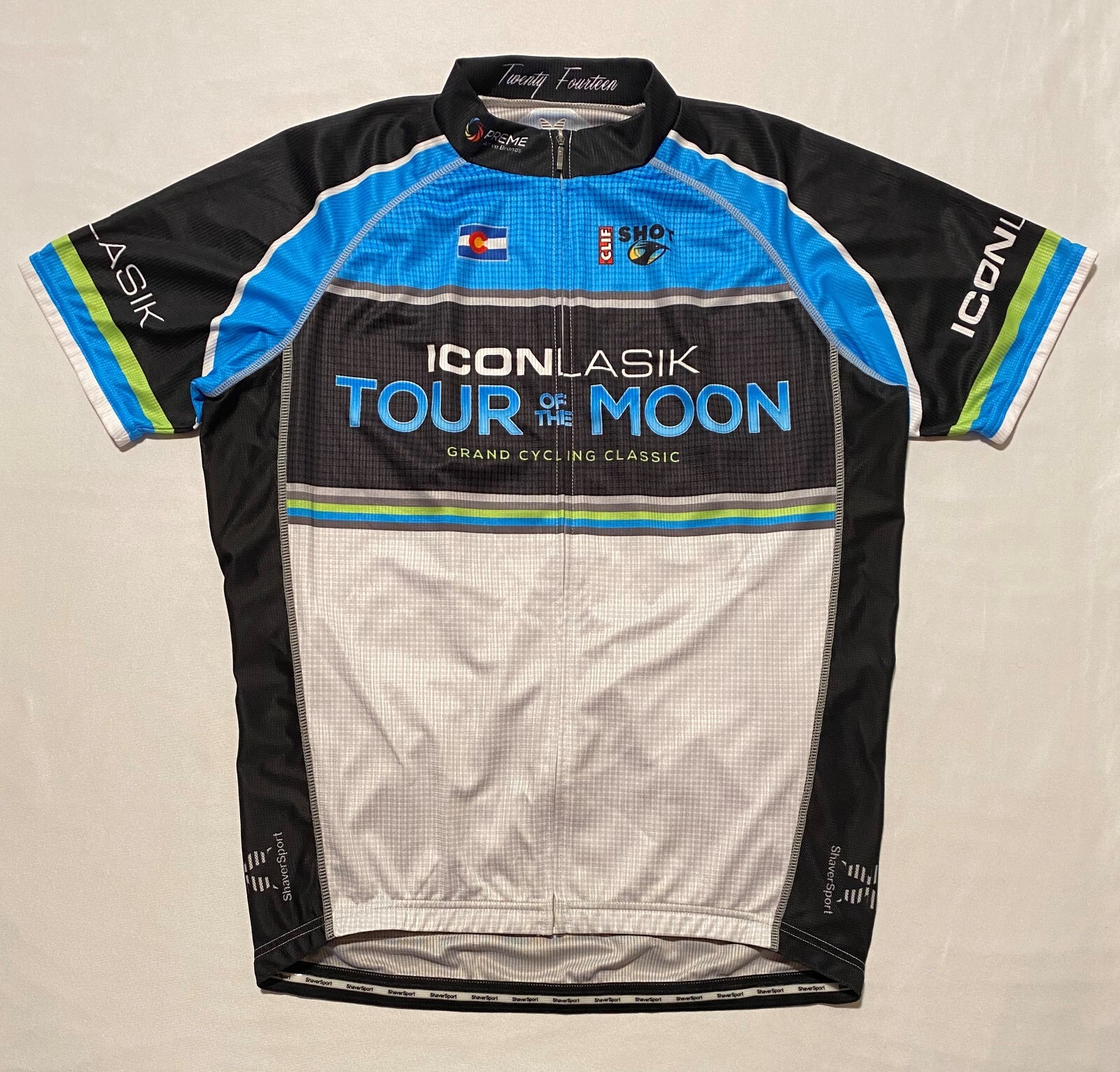 Shaver Sport Tour Of The Moon Grand Cycling Classic Full Zip Men’s Jersey Size L