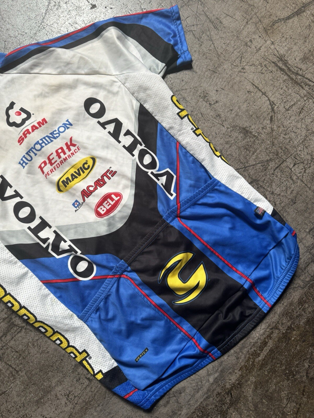 Vintage Cannondale Volvo Team 3/4 Zip Cycling Jersey Size L