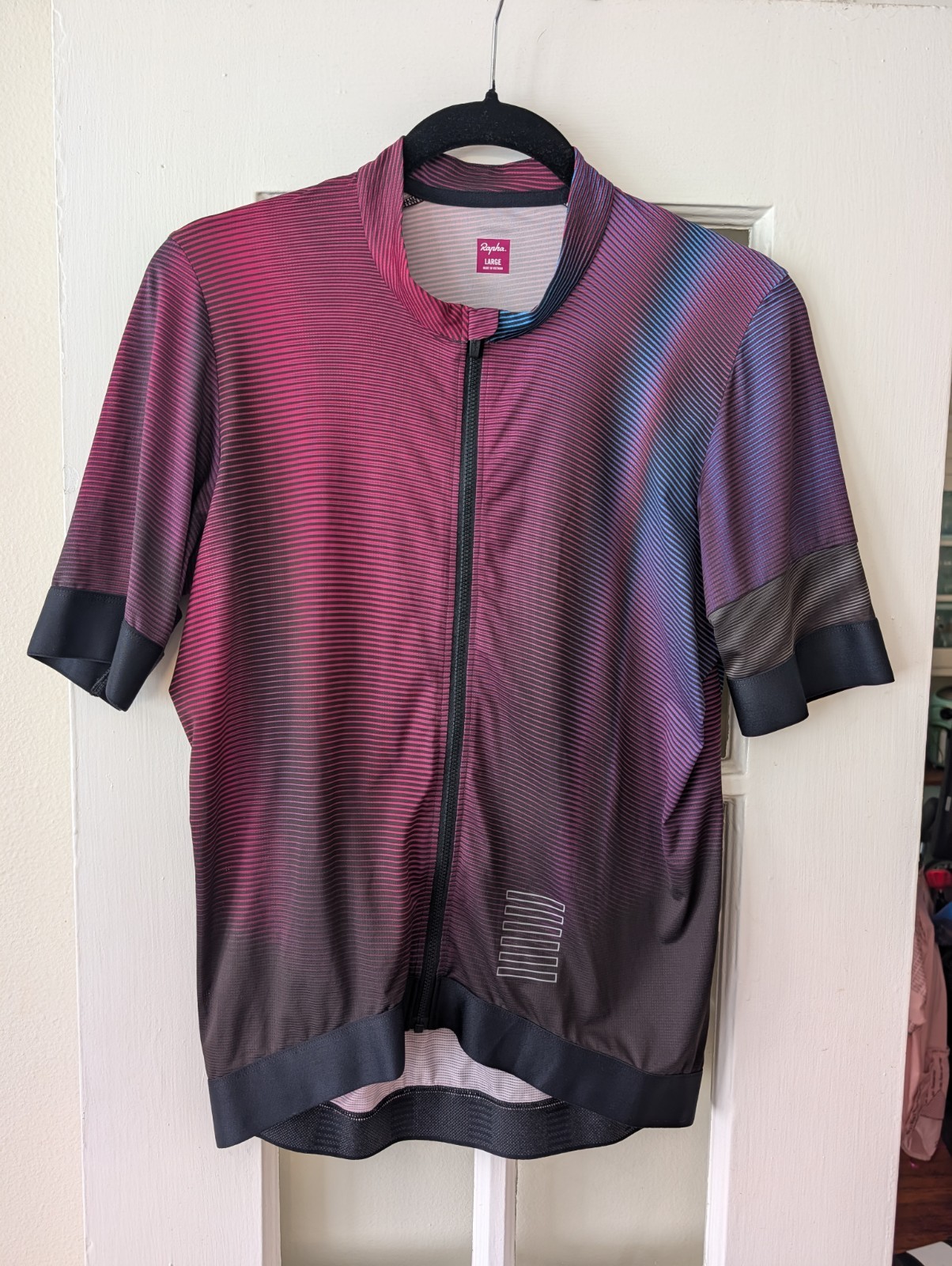 Rapha EF Pro Team Cycling Jersey Large Short Sleeve Flight Print