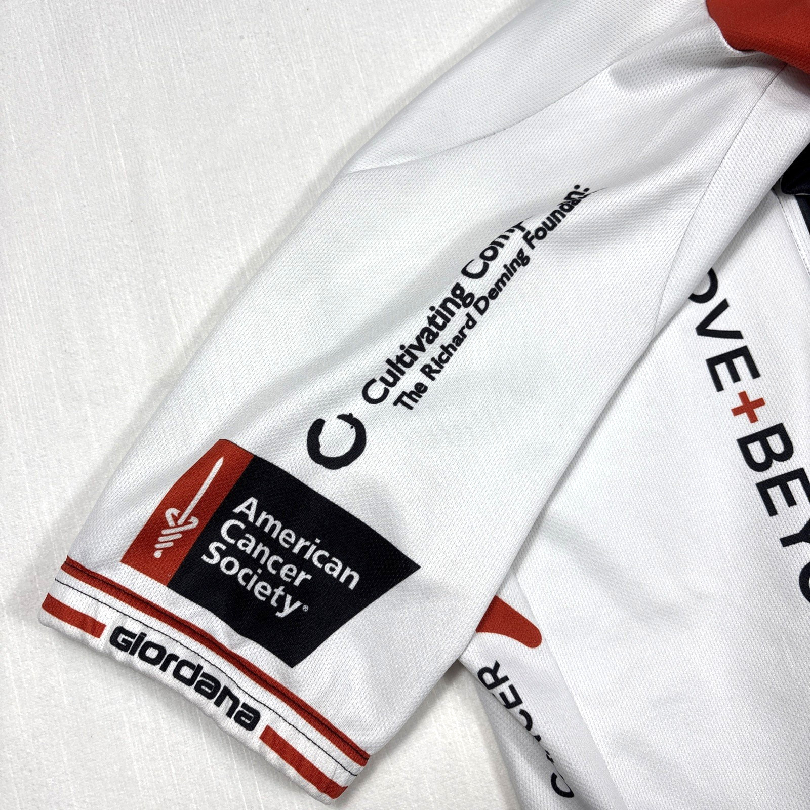 Giordana Men’s Medium Cycling Jersey Full Zip American Cancer Society Bicycle