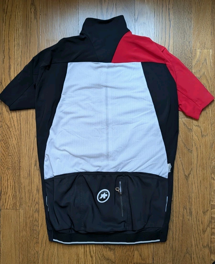 ASSOS EVO7 Campionissmo Cycling Jersey Men’s Large Black/Wht/Red Few Wears MINT