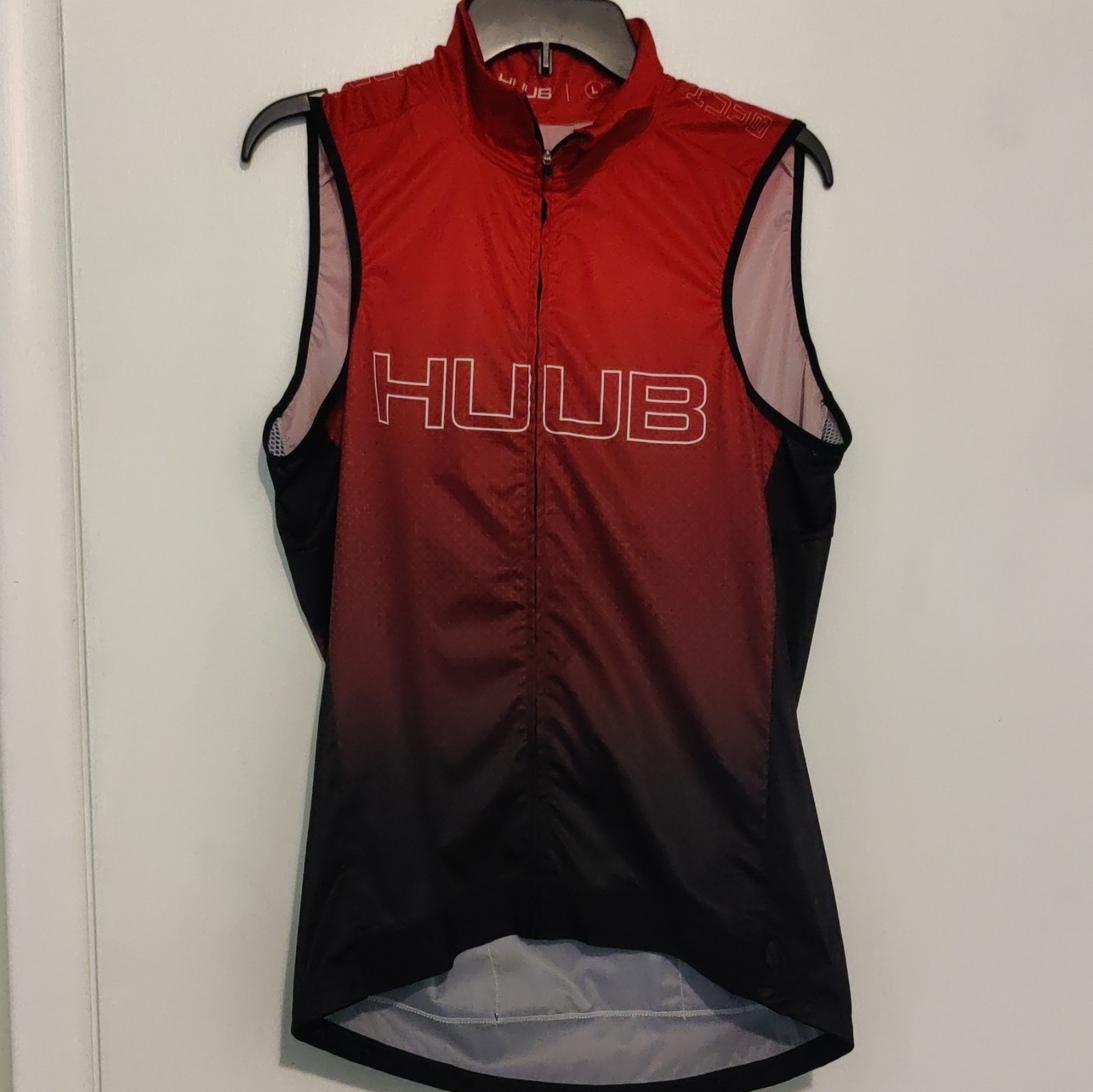 HUUB Cycling Windbreaker Vest Full Zip Size Large
