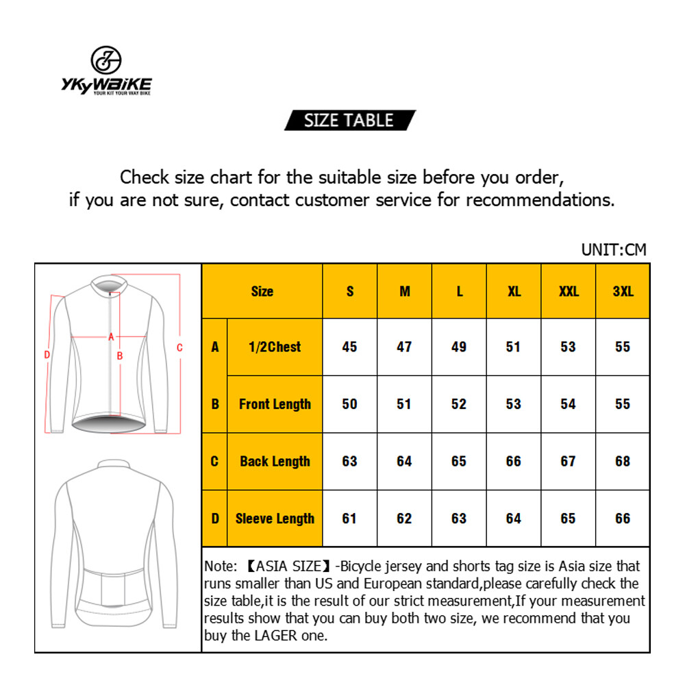 Men’s Cycling Long Sleeve Jersey Bike Winter Thermal Fleece Shirt Bicycle Jacket