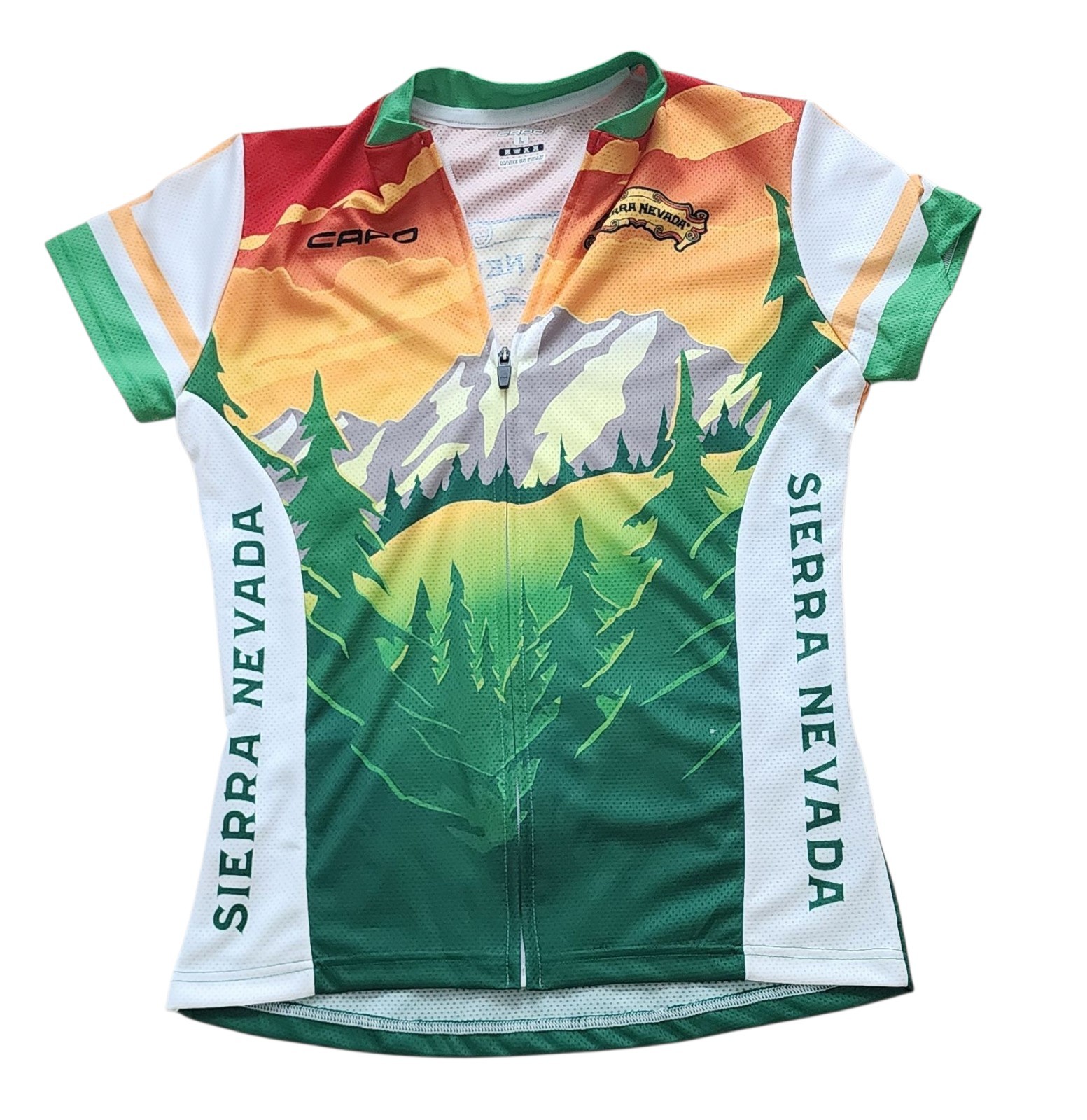 Capo cycling Jersey women’s Size large Sierra Nevada Cycling Shirt Gravel Jersey