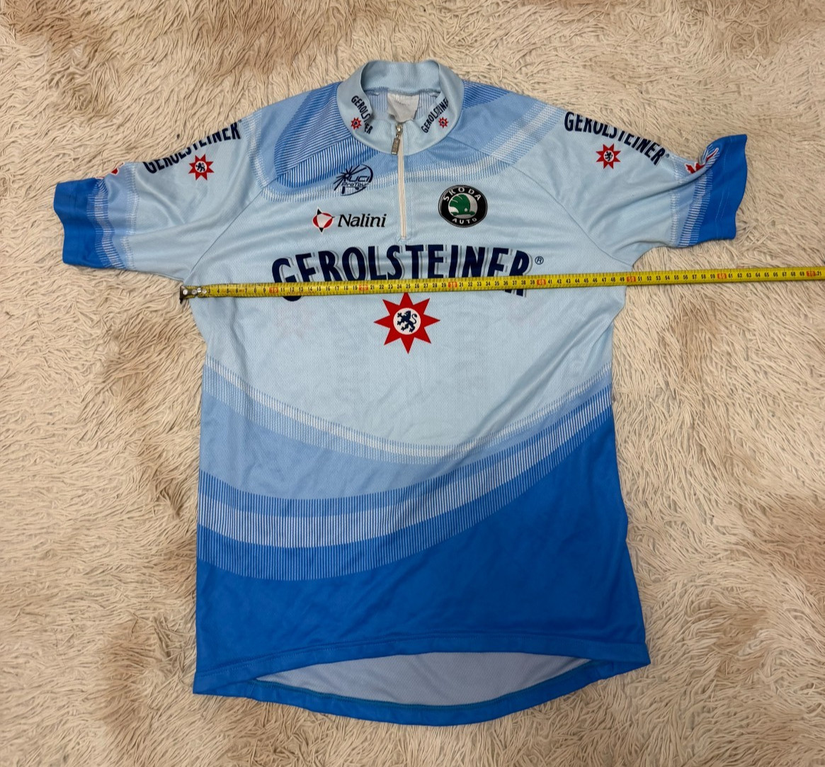 Cycling Nalini Uci Pro Tour Gerolsteiner Jersey M-L measurements in the photo