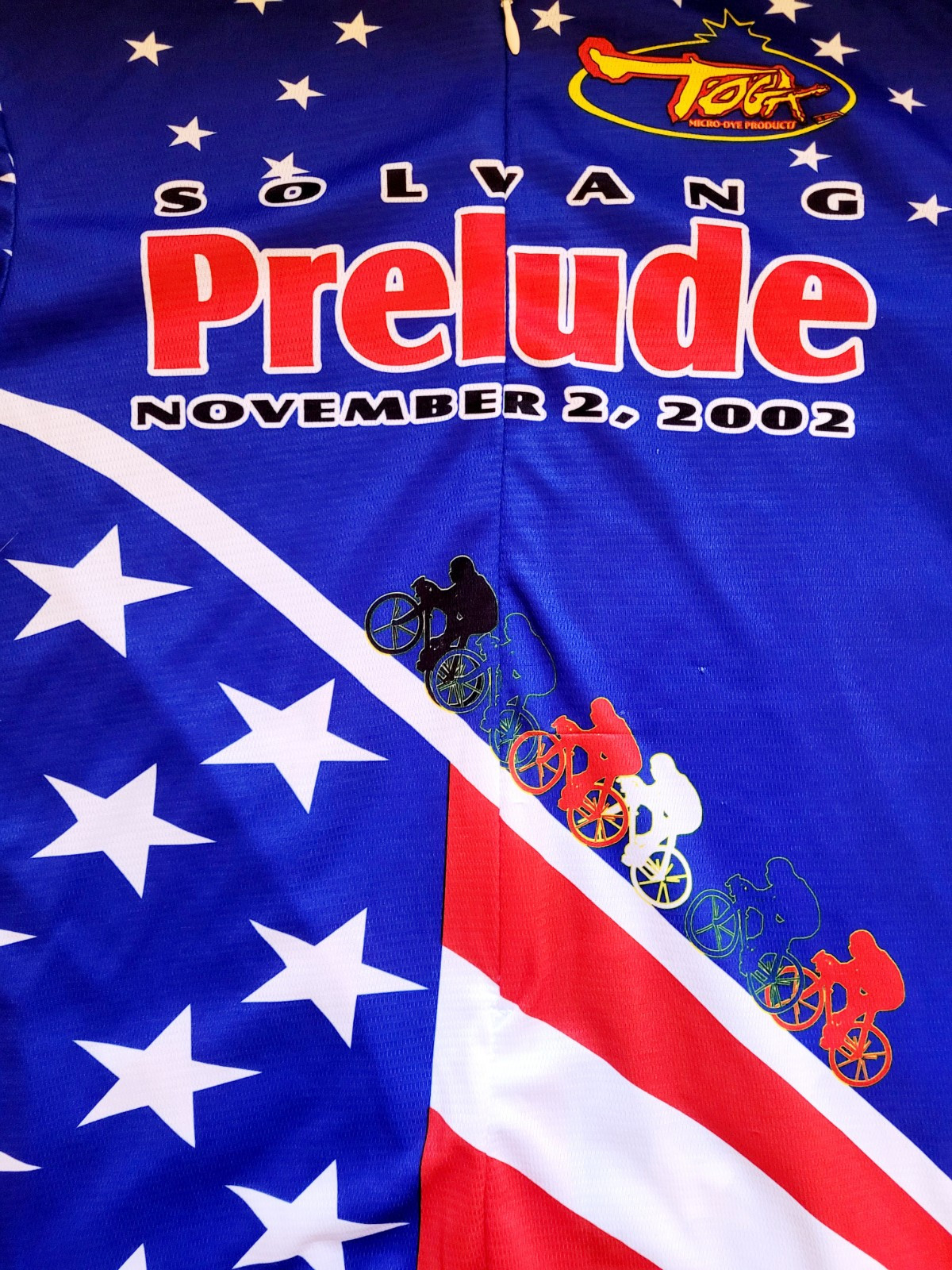 Toga Solvang Prelude 2002 Cycling Jersey Medium 3/4 Zip Pockets New Free Shipp.