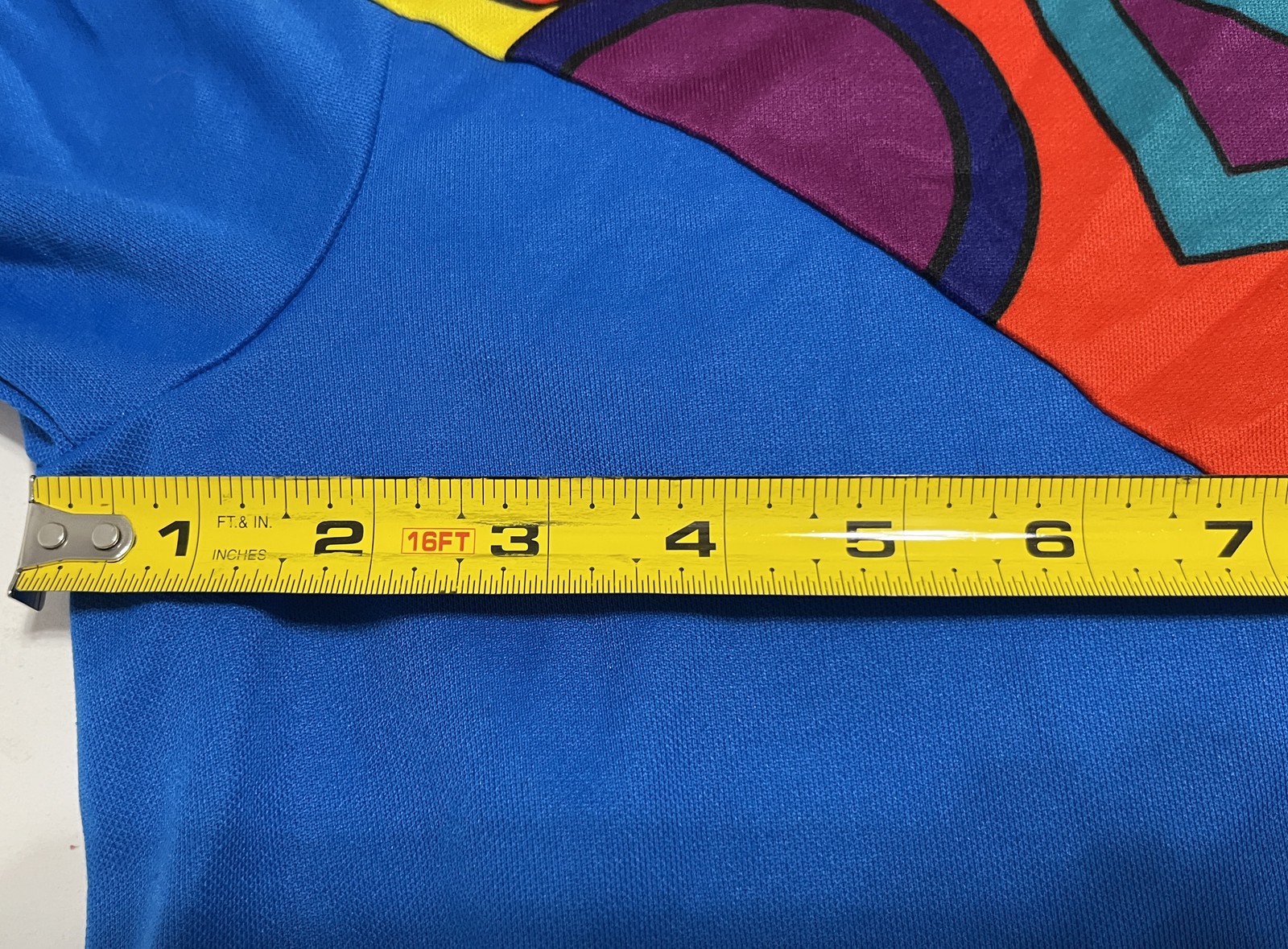 Vintage CANARI Cycling Jersey Men’s L Blue Multi-Color Geometric 1/4 Zip Made in
