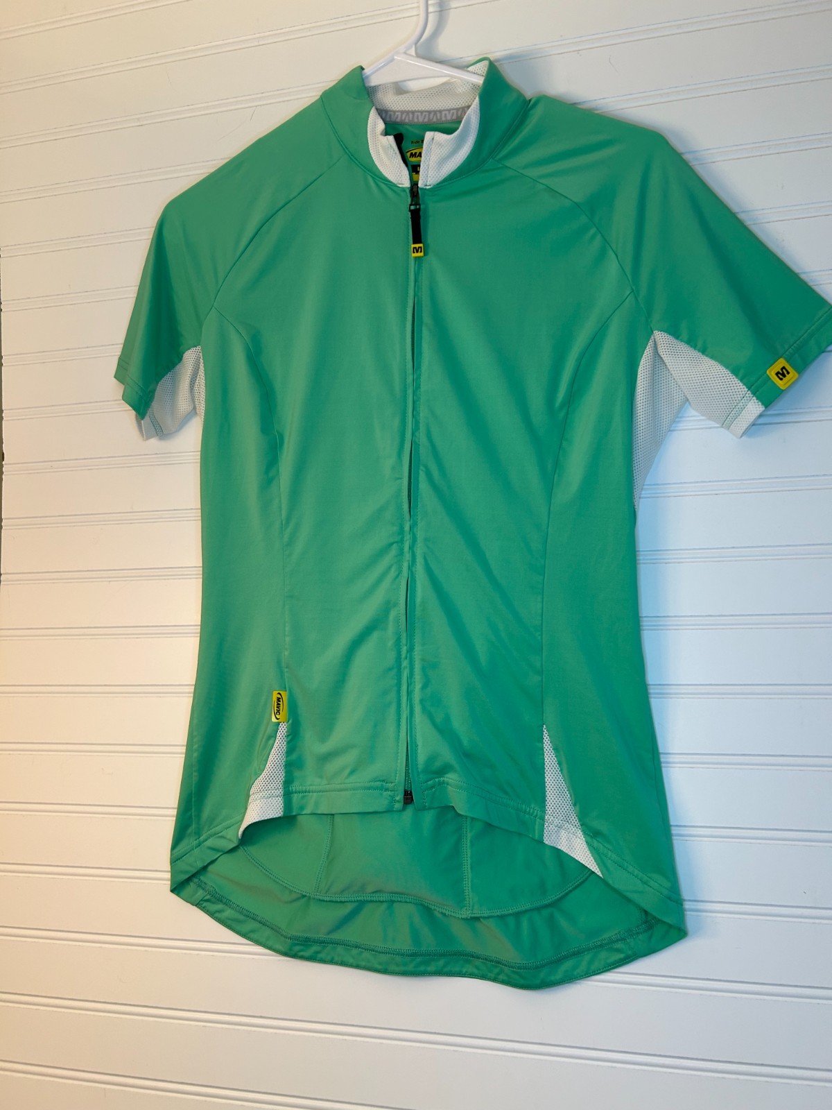 MAVIC Airmesh Cycling Jersey Women’s L Race Cut w/ Arm Warmers Green