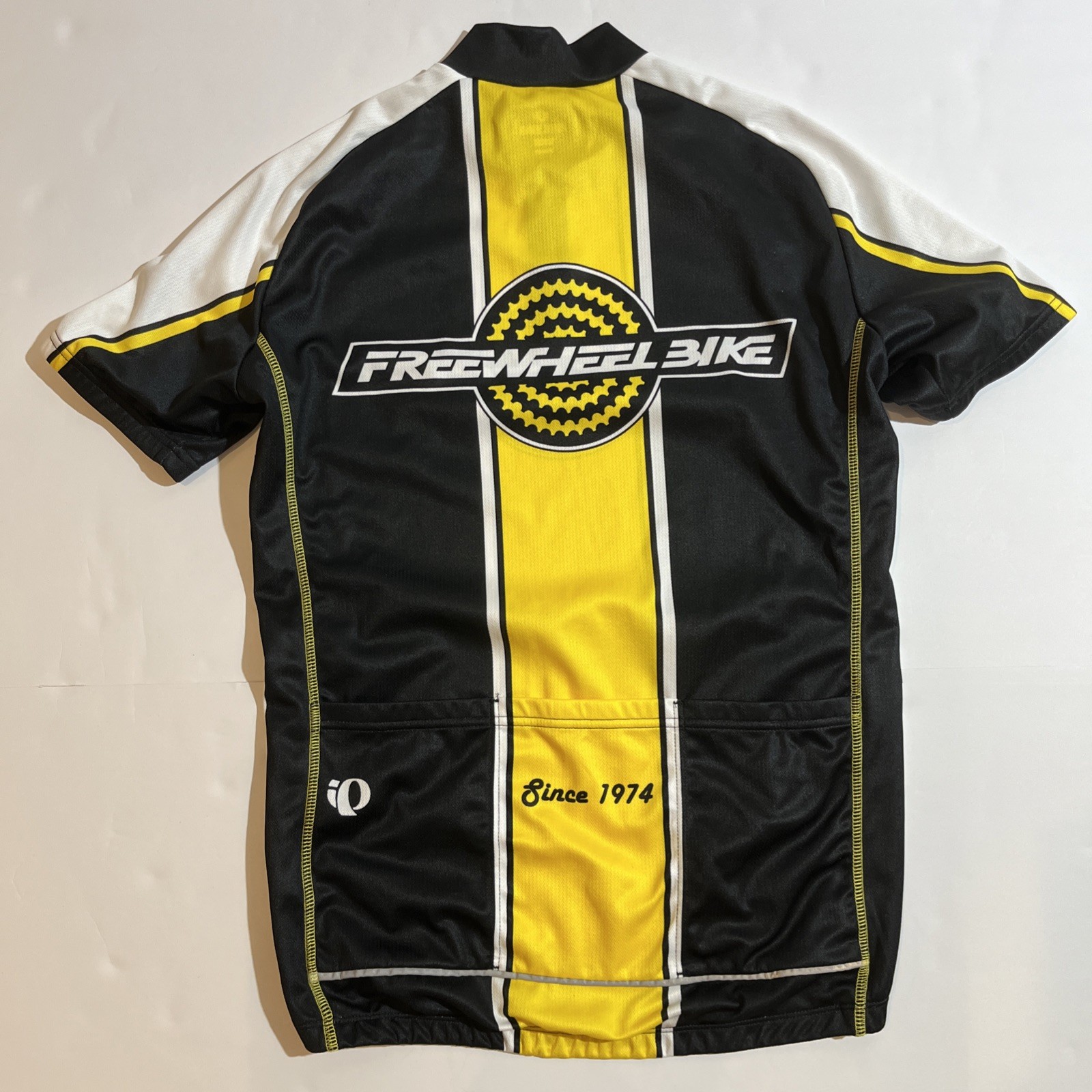 Pearl Izumi Freewheel Bike Custom Jersey Men’s XXL Black Yellow Cycling
