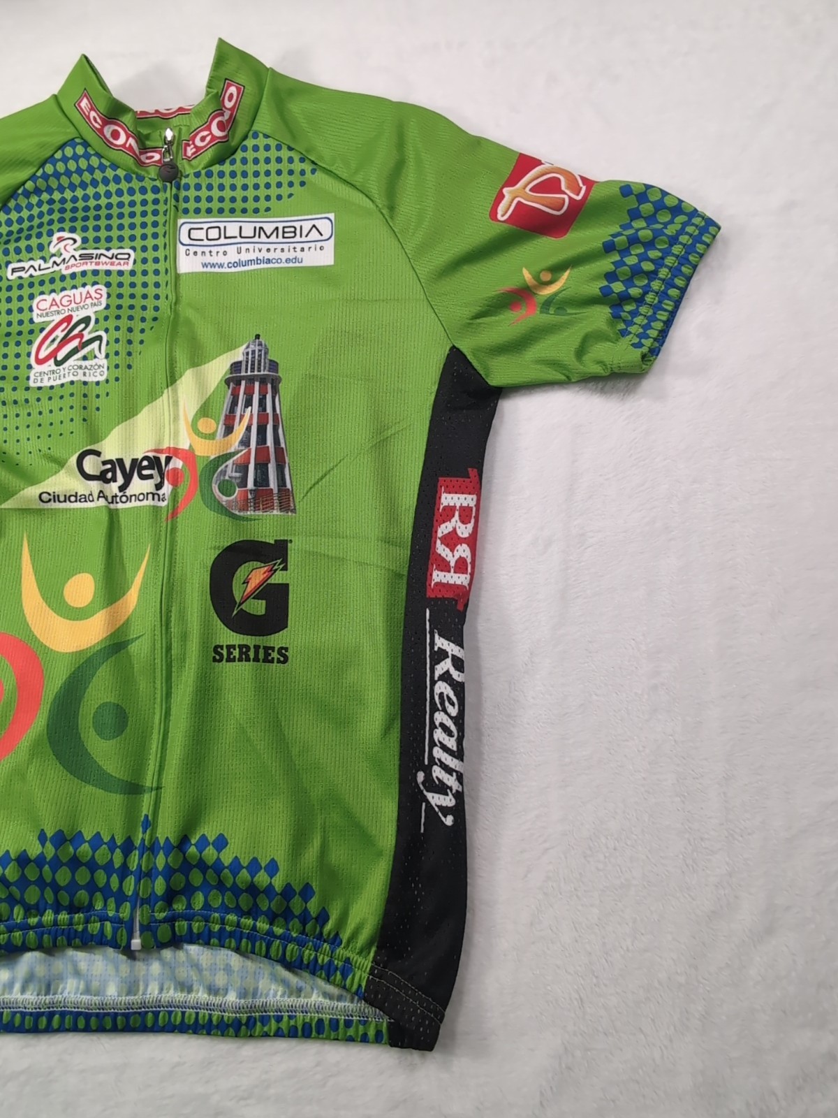Palmasino Gatorade Cycling Shirt Men Small Full Zip Back Pocket Puerto Rico PR