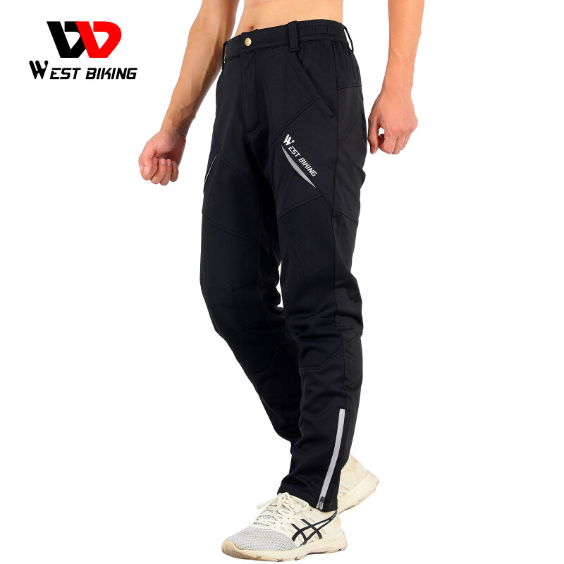 WEST BIKING Winter Cycling Suit Thermal Fleece Windproof Jacket Coat and Pants