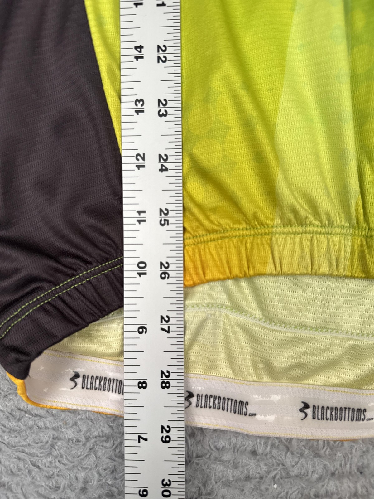 Blackbottoms Cycling Jersey Mens XL Green Desperado Dual Full Zip Pockets Bike