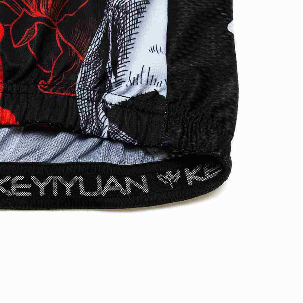 Men’s Skull Cycling Jersey with Zip Pocket Bike Bicycle Jersey Shirt Cycling Top