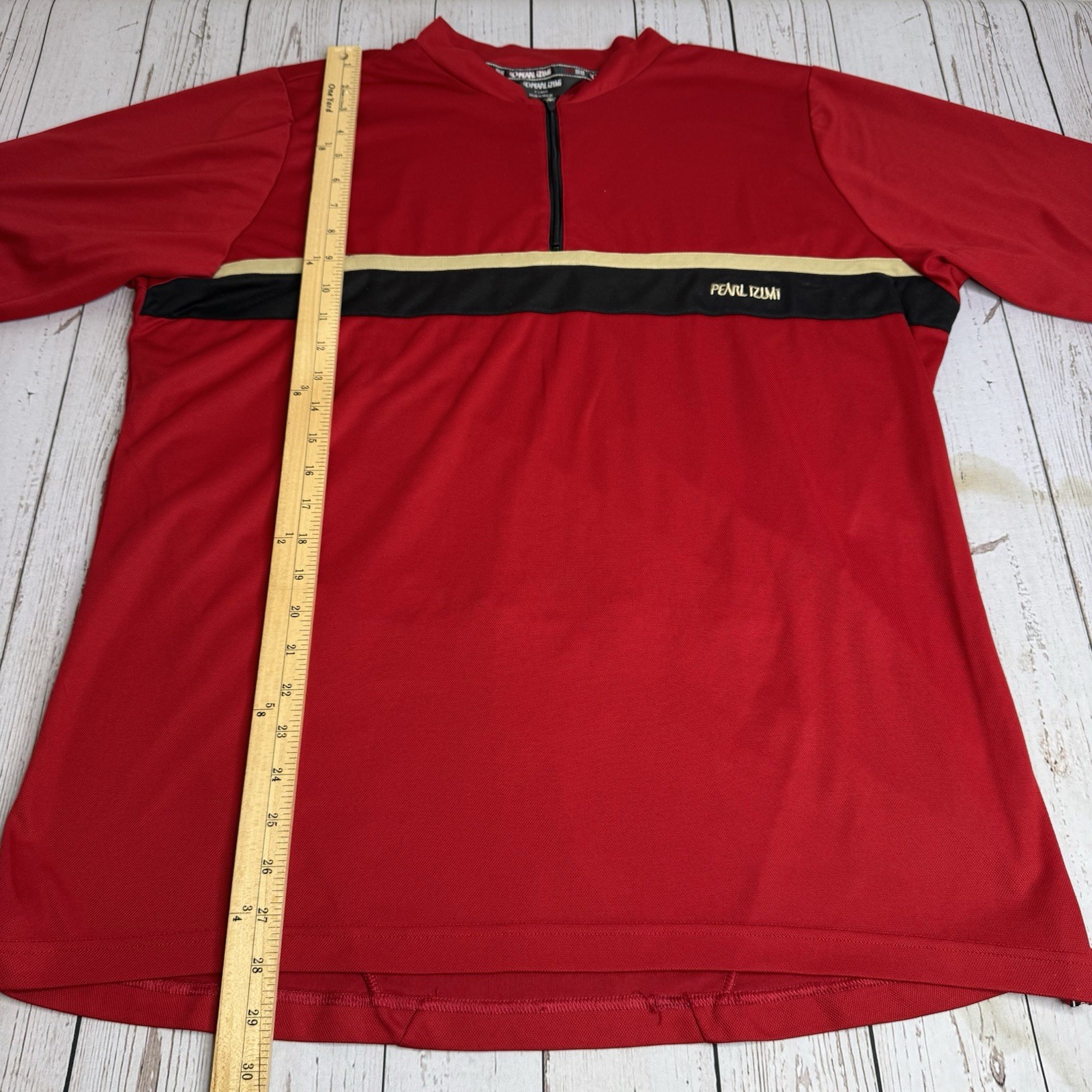 VTG 90s Pearl Izumi T Shirt Jersey Mens XL Red Short Sleeve Cycling Biking Tee