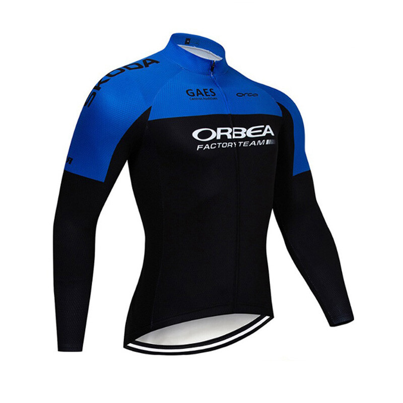 New Cycling Long Sleeve Jersey Men Team Bike Shirt Autumn Outdoor Sports Uniform