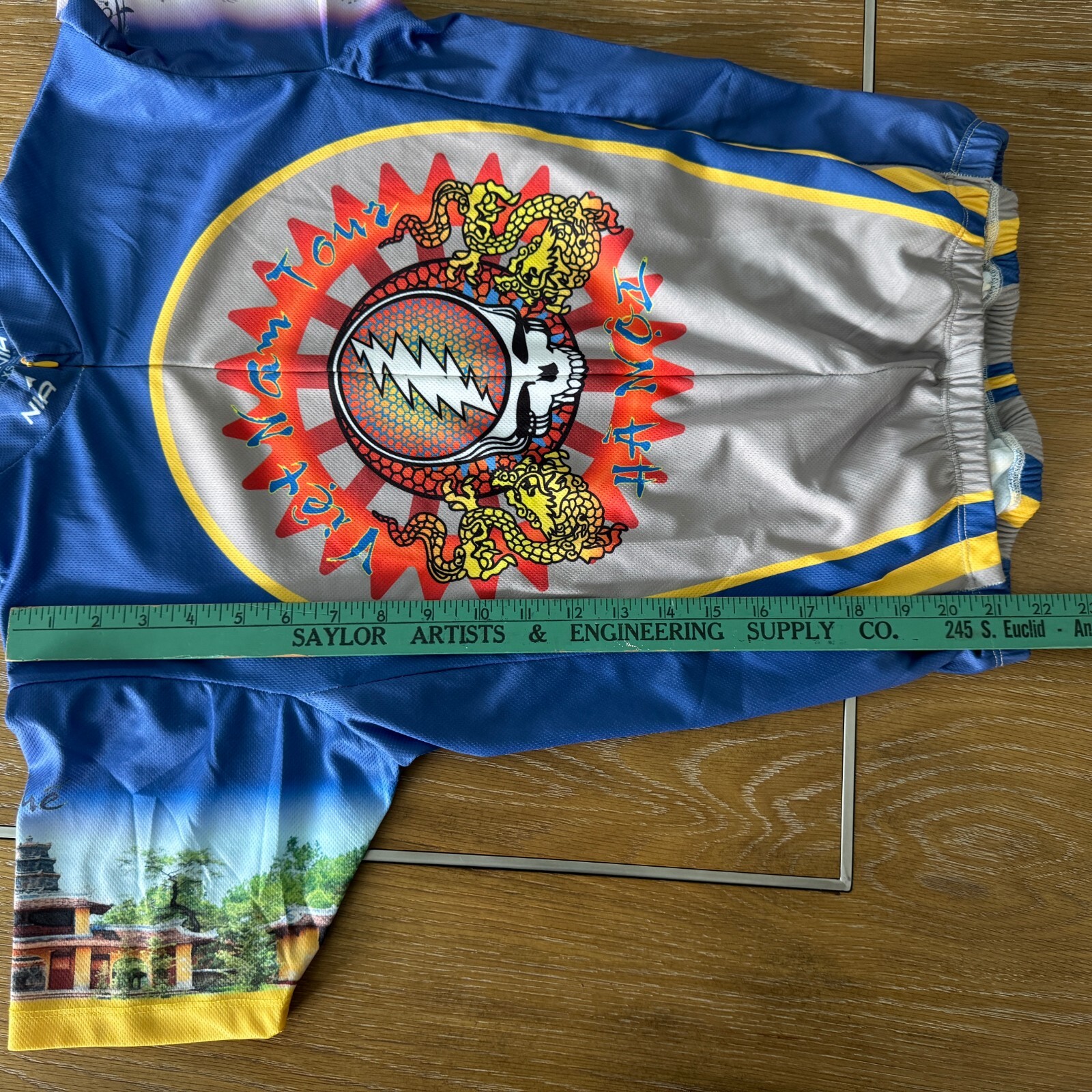NIA Cycling Jersey Women’s Small Vietnam Hanoi Hue Hoi An Tour 3/4+ Zip AOP