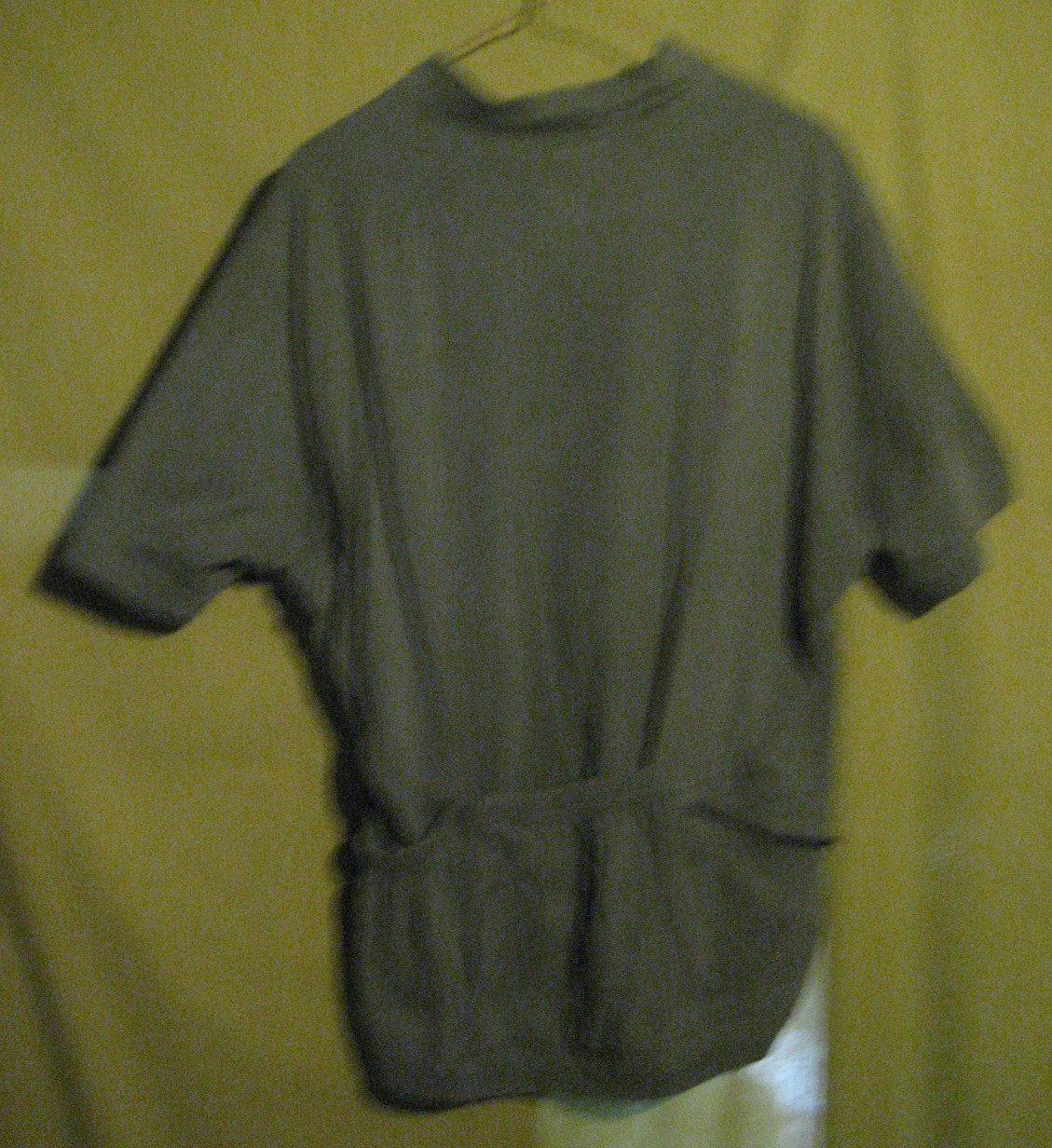 VINTAGE 90s LARGE HARDWARE CYCLING JERSEY SHIRT SIZE XL COTTON USA GREEN W/ZIPPE