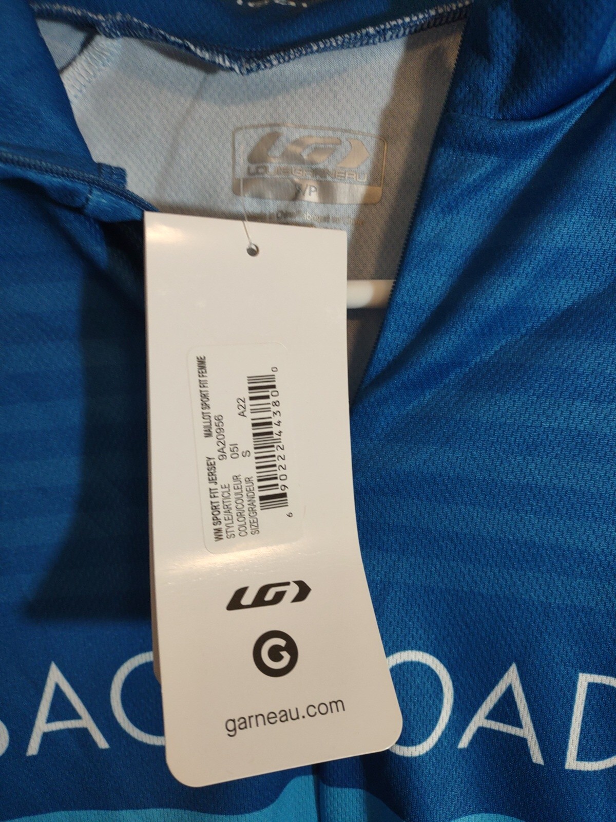 Garneau Women’s Sport Fit Jersey Sz S Back Roads Compression Cycling Pocket Zip