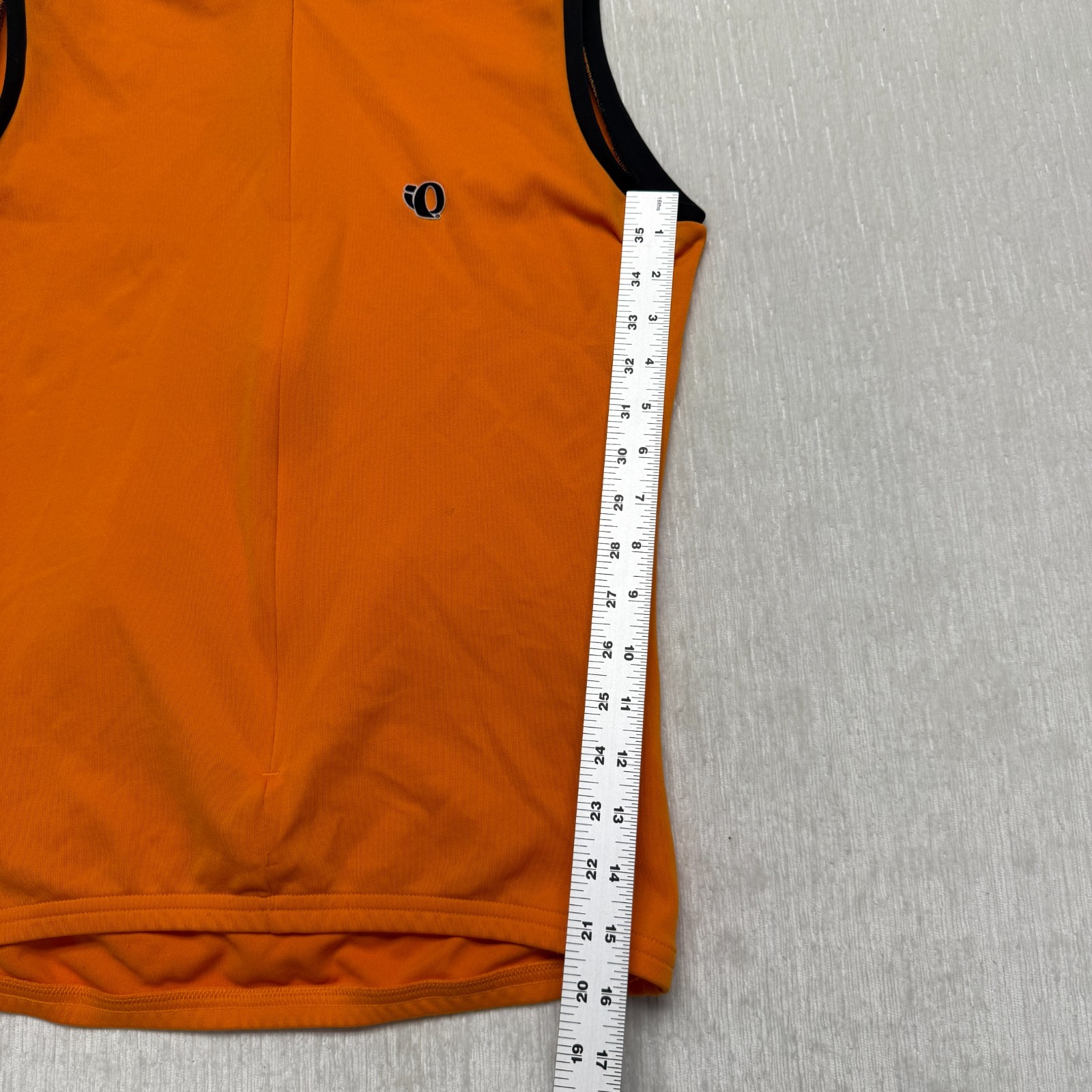VTG Pearl Izumi UltraSensor Cycling Jersey Mens L Orange Rear Pockets Sleeveless