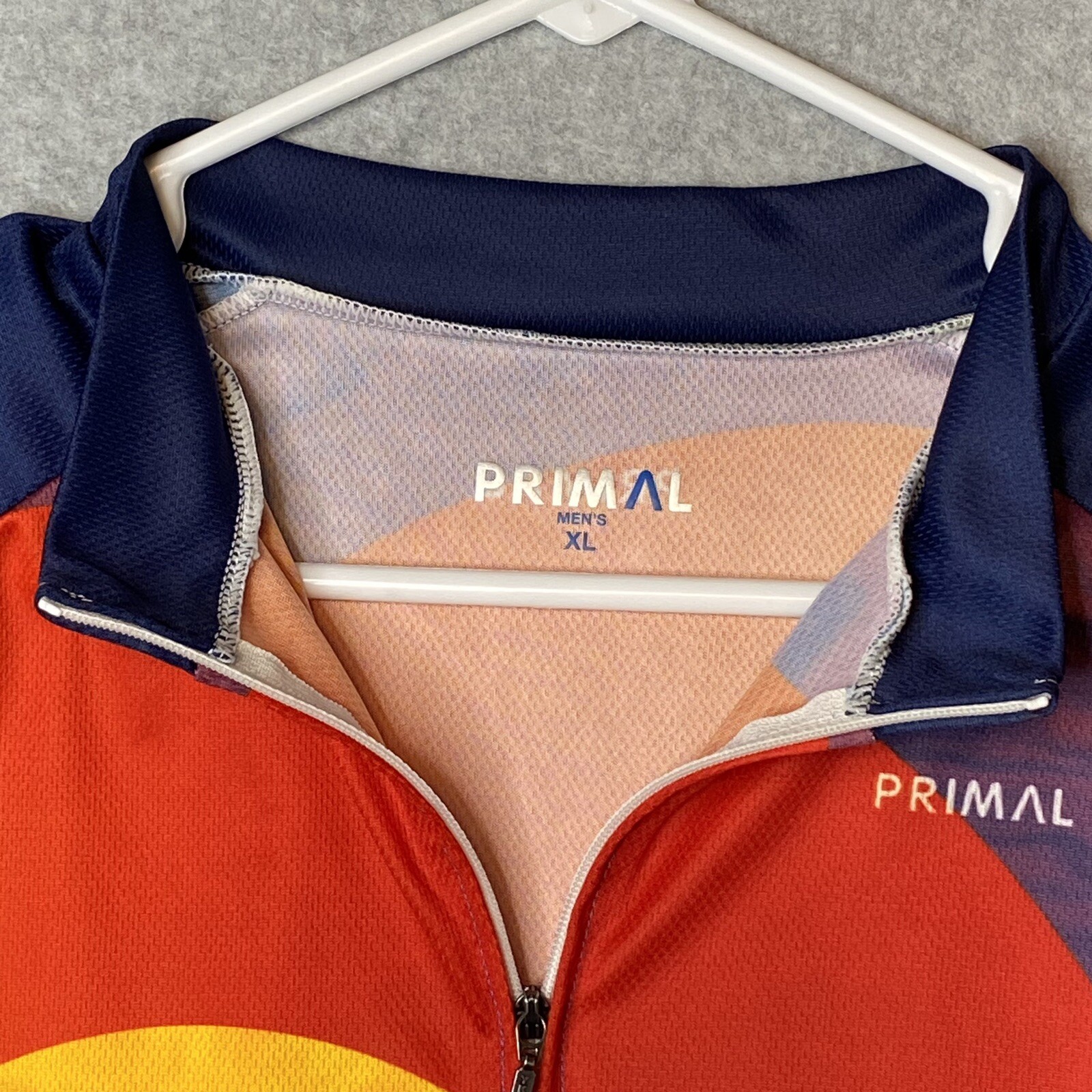 Primal Bike Jersey Multicolored Colorado Design XL Zip 3 Divided Rear Pocket