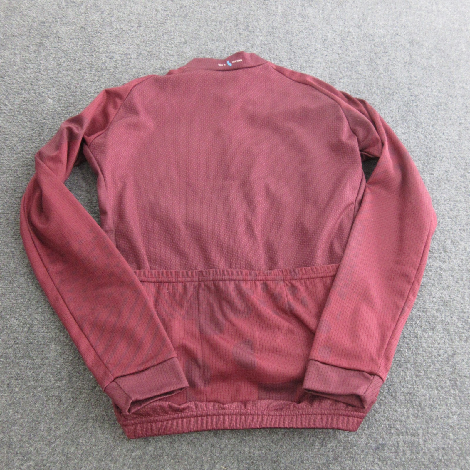 Ornot Cycling Jersey Mens Medium Red Full Zip Long Sleeve Made USA Bike Road