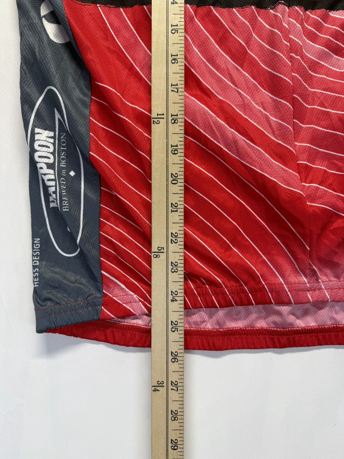 Vomax Aspire Higher Cycling Jersey Men XL Red Quarter Zip PMC 30th Ride Athletic