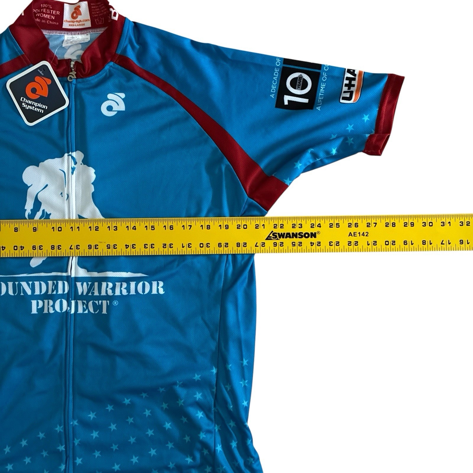 Champion System Women’s Size 3XL Wounded Warrior Project Zip Cycling Jersey New