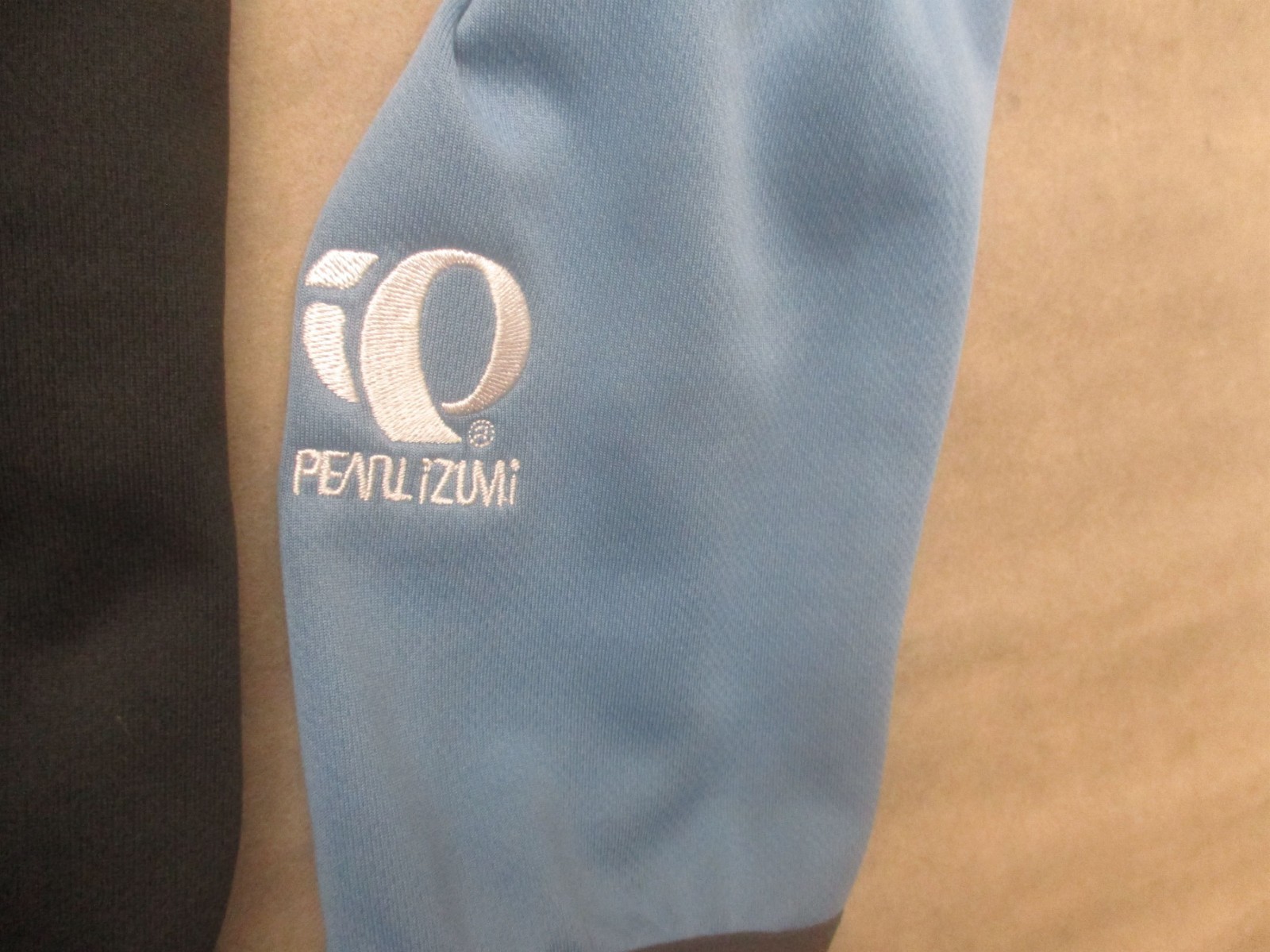 Pearl Izumi Size L Womens Blue Cycling 1/4 Zip Stretch Activewear Pull Over 257