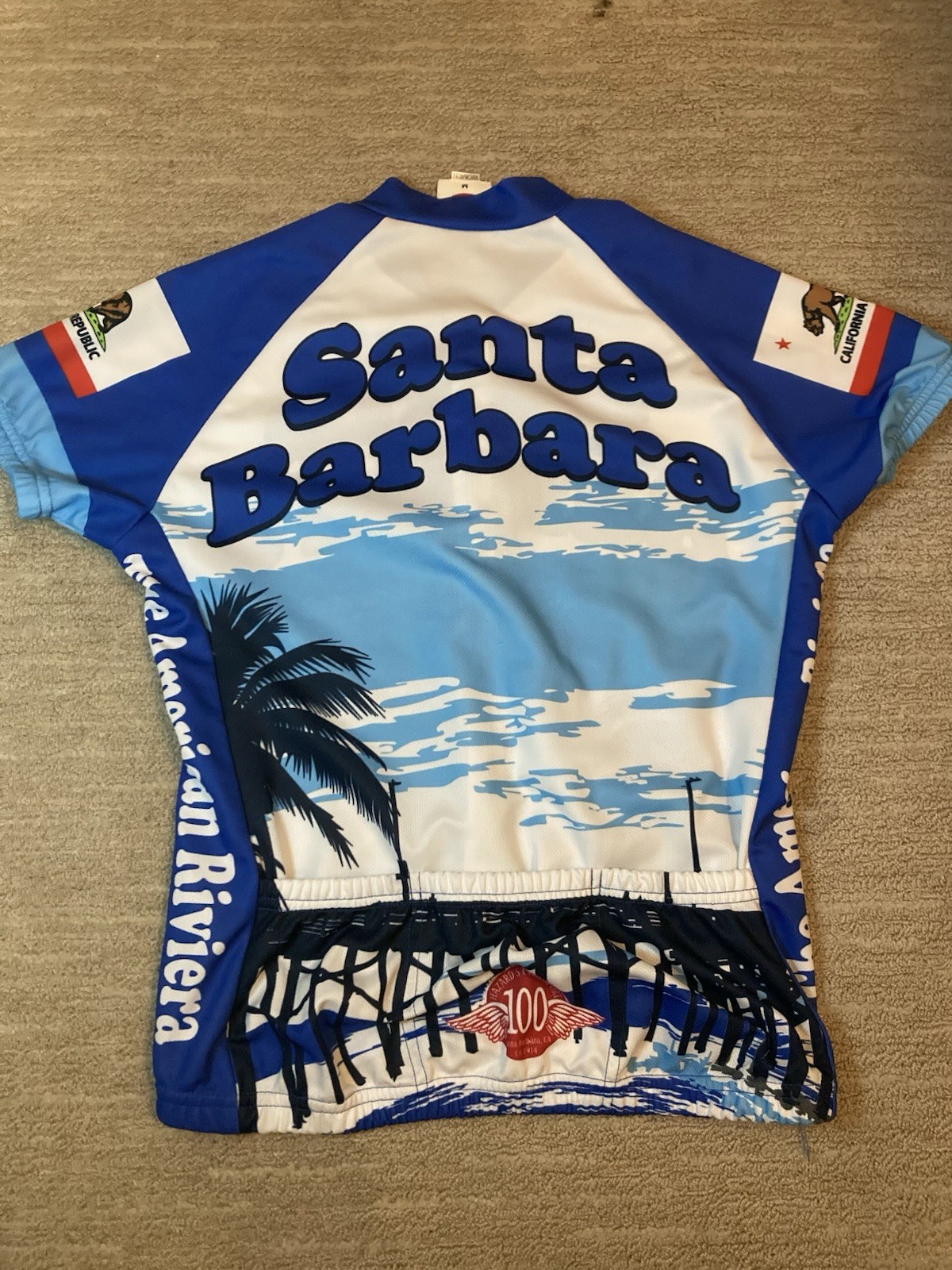 World Jerseys Santa Barbara Cycling Jersey Women’s Medium American Riviera
