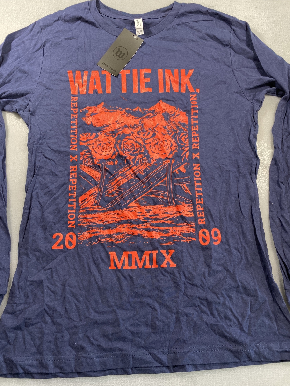 Wattie Ink Canvas Men’s Casual Long Sleeve Cycling Shirt Medium M (8852-43)