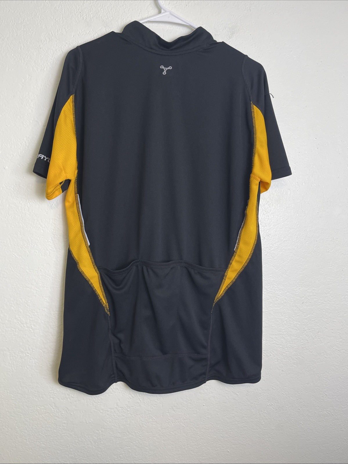 Trayl Cycling Black Orange Biking Jersey 1/2 Zip Men’s M