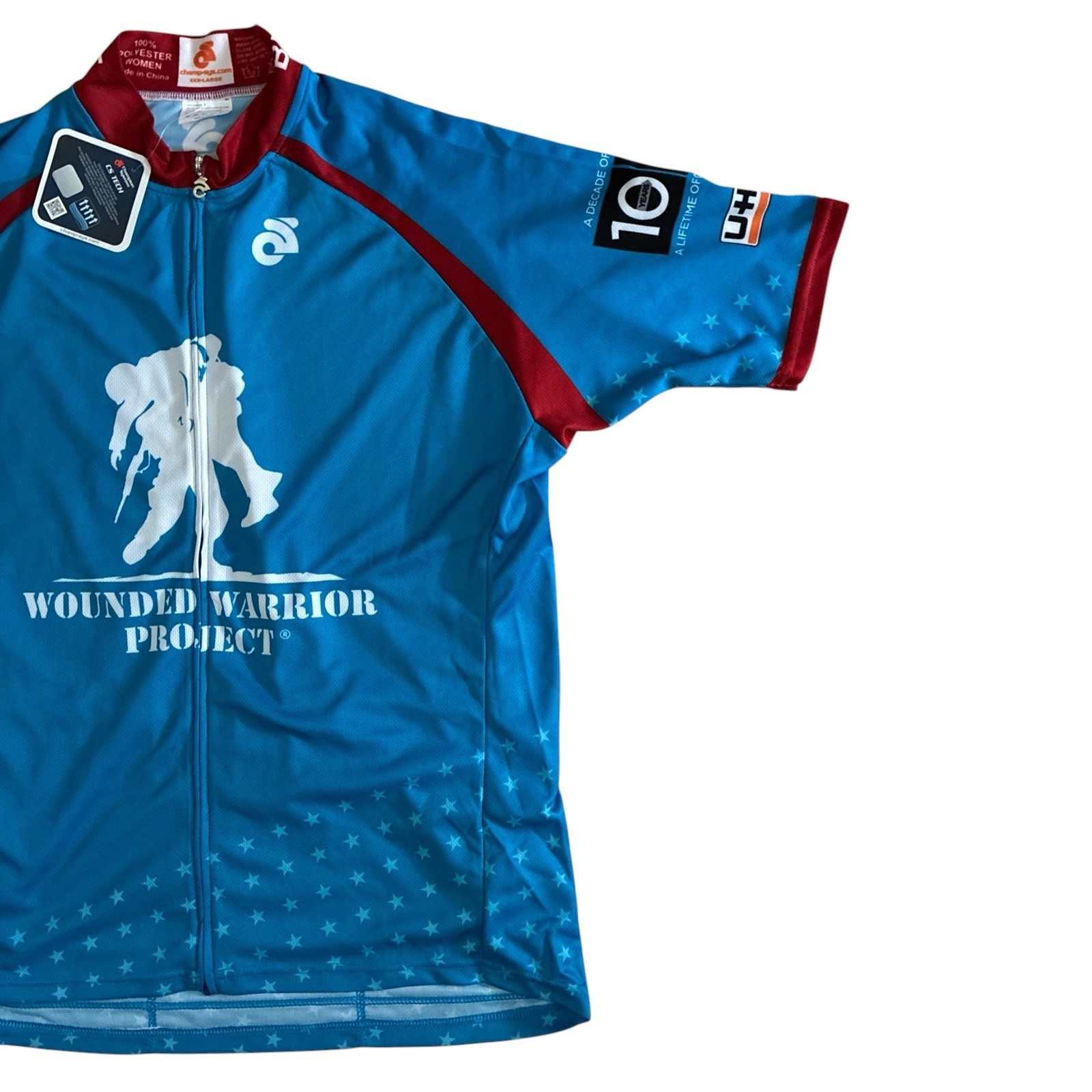 Champion System Women’s Size 3XL Wounded Warrior Project Zip Cycling Jersey New