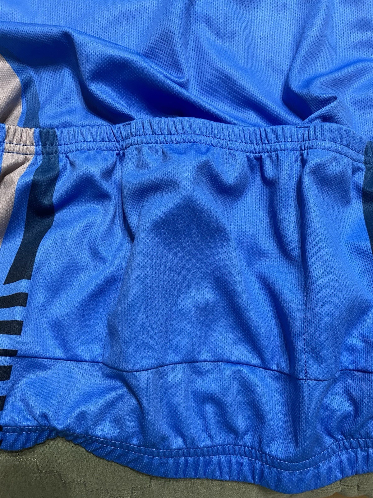 Myneko Bicycle Jersey Mens XXXL 100% Polyester Full Zip Blue/Gray/White