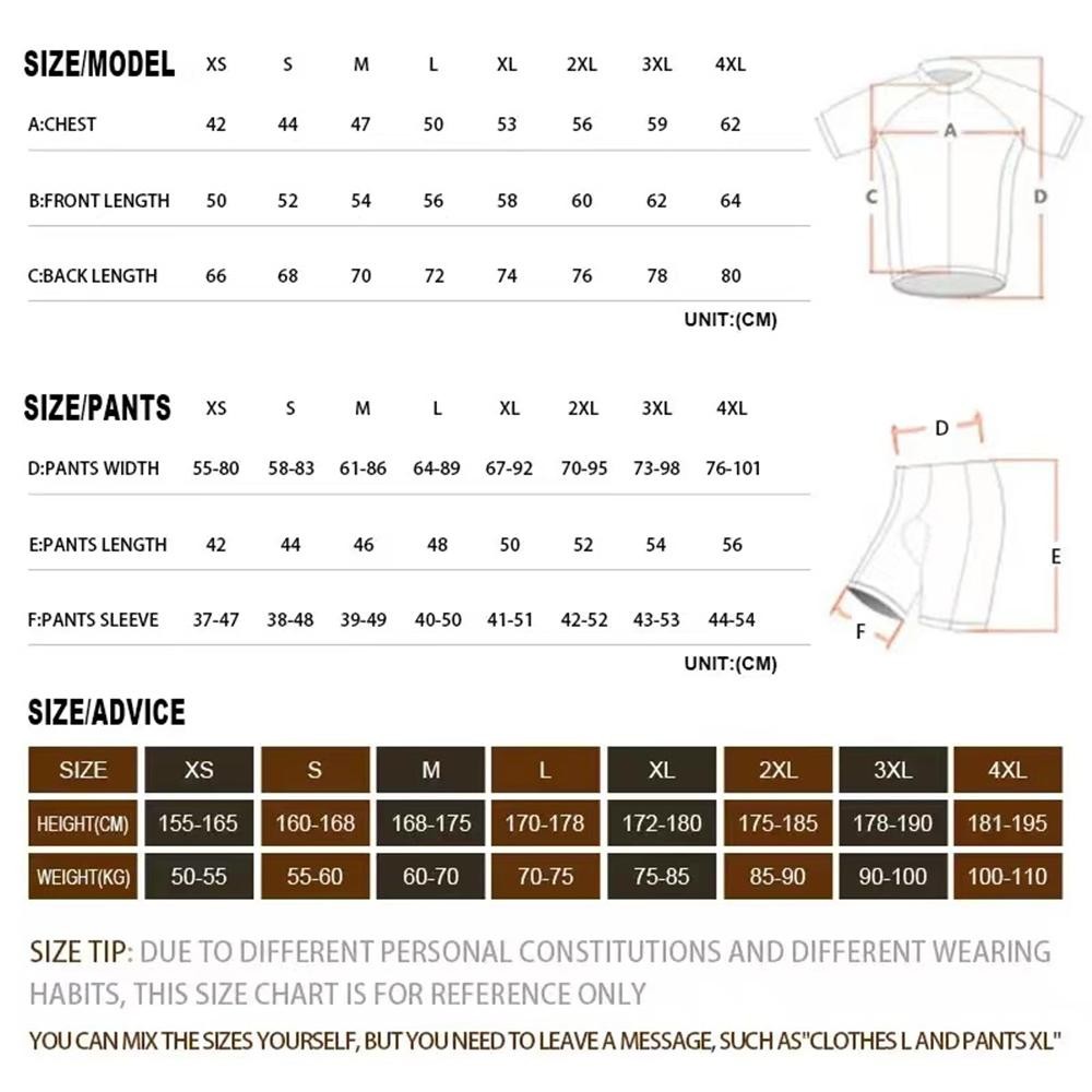 Youth 2025 Men’s Summer Cycling Jersey Set Short Sleeve MTB Bike Clothing
