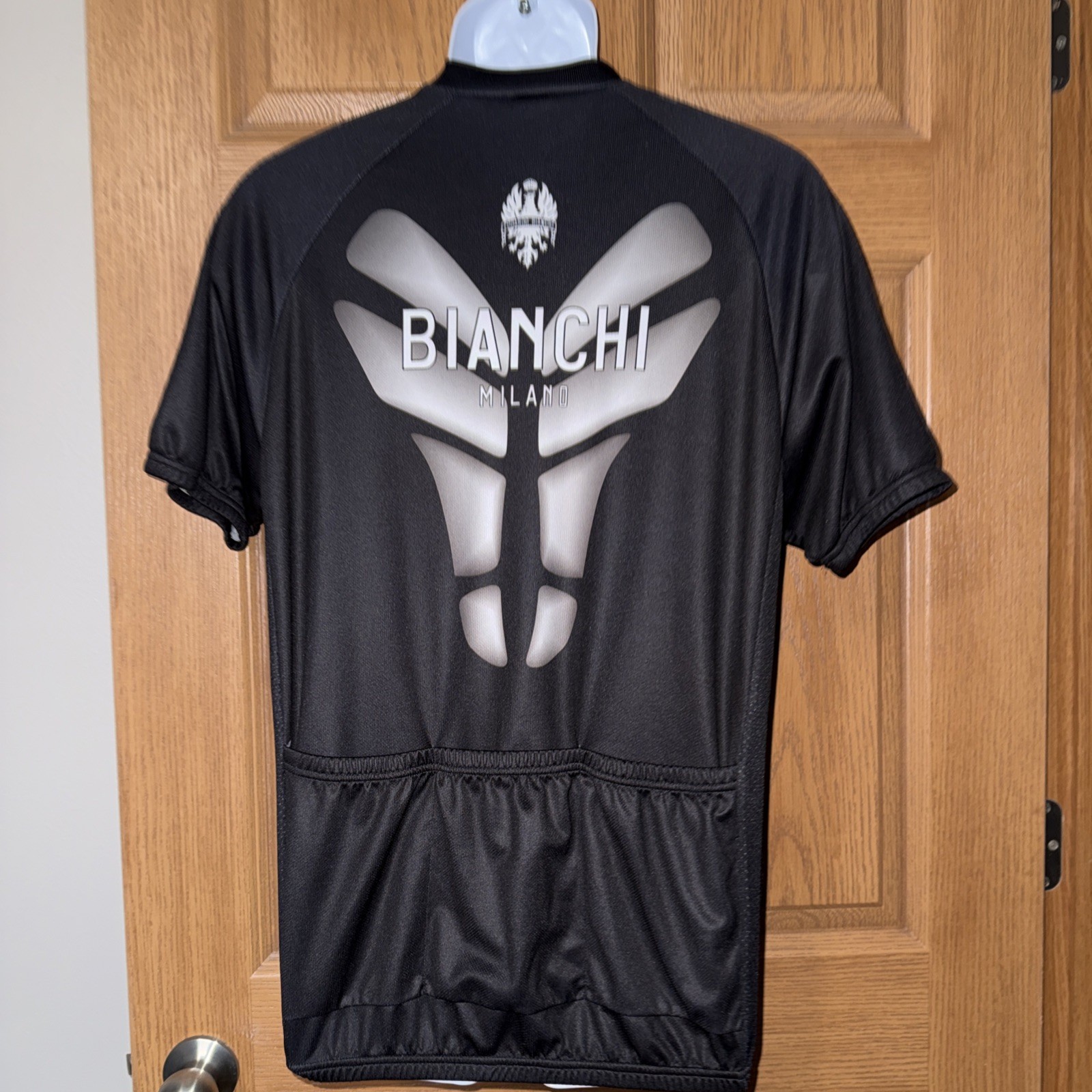 Blanchi Milano Men’s Cycling Jersey XL Full Zip 3 Pockets in back Elastic Waist.