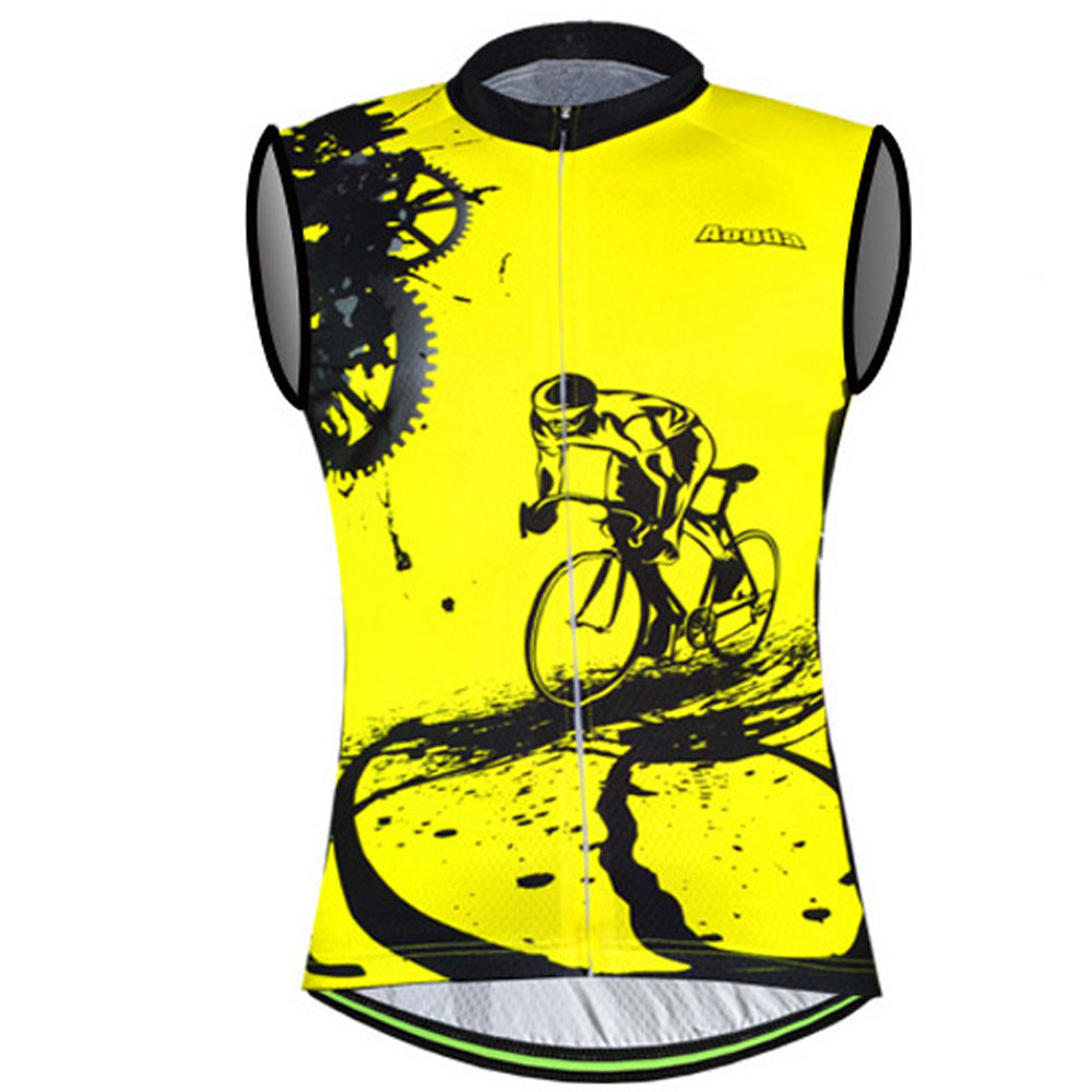 Men’s Reflective Cycling Vest Top Sleeveless Bike Bicycle Biking Jersey Shirt