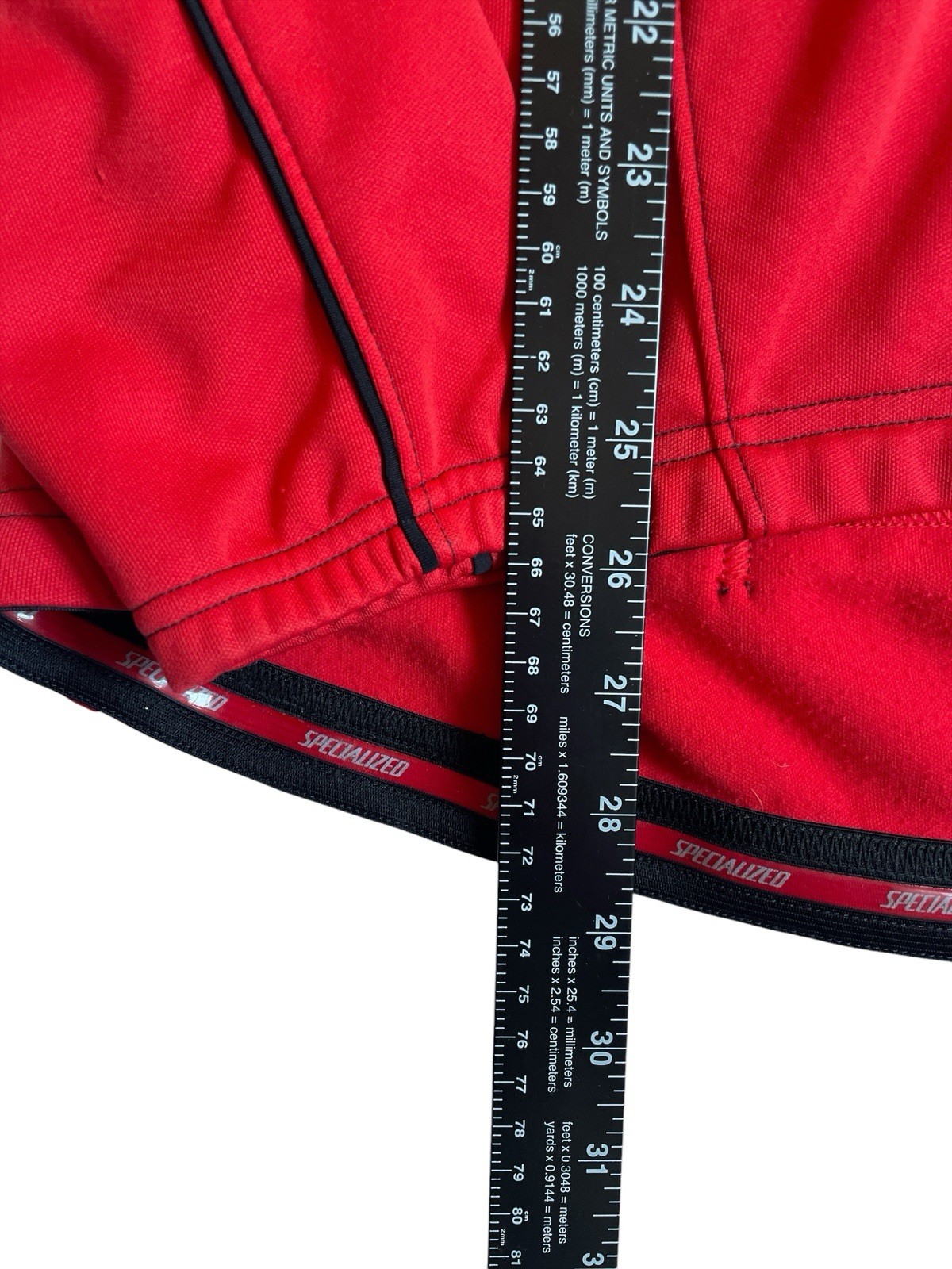 Specialized Mens X-Large Red Long Sleeve Cycling Road Bike Full Zip Jersey