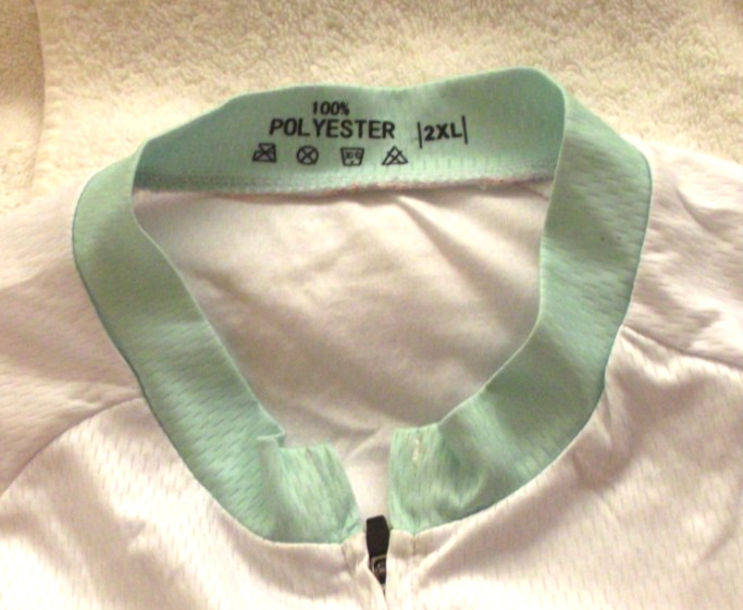 2XL Unbranded Full Zip White/Pale Green Cycling Jersey Cycles Women Al