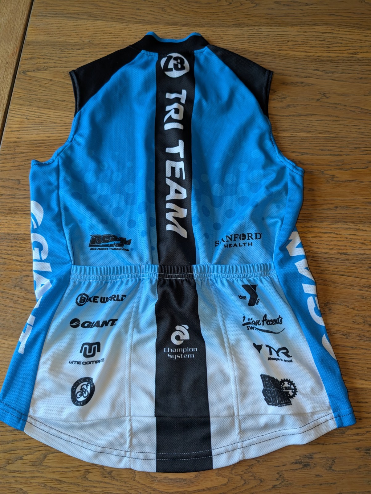 Champion System Sleeveless Bicycle Full Zip Small Top Back Pockets EUC Women’s