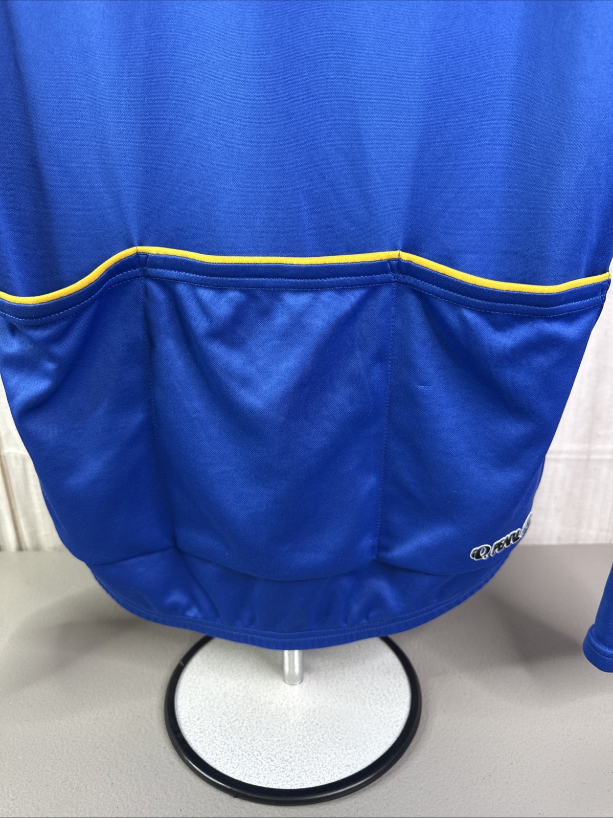 Pearl Izumi Blue Quarter Zip Long Sleeve Cycling Jersey Mock Neck Men’s L LARGE