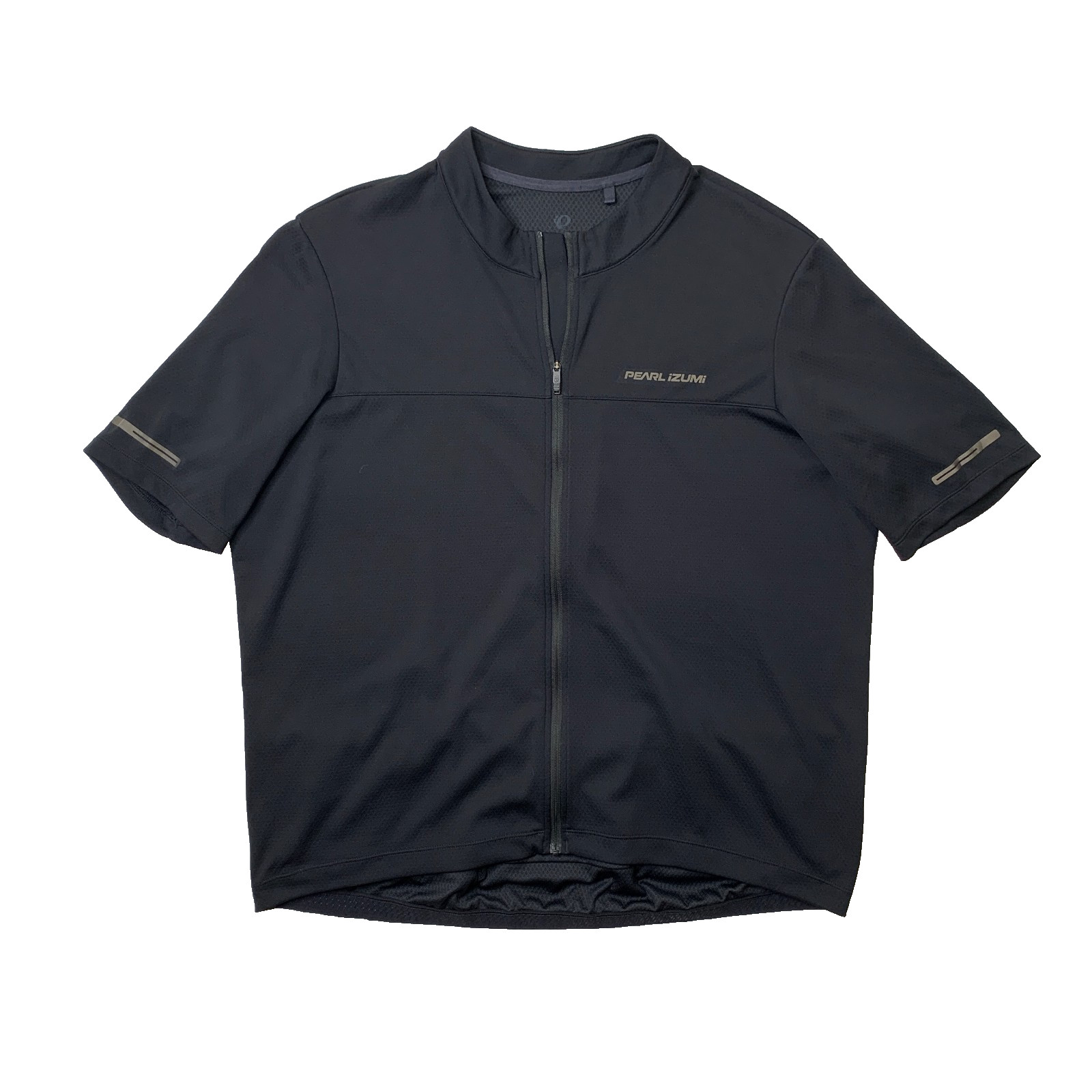 Pearl Izumi Jersey Mens 2XL Black Tempo Cycling Biking Short Sleeve Full Zip