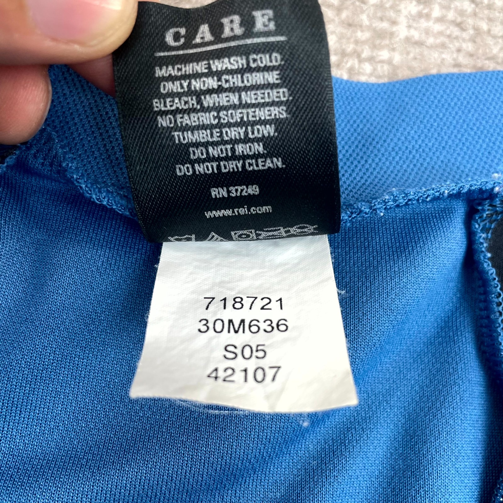 REI Cycling Jersey Mens XL Blue Logo Racing Athleisure Moisture Wicking Full Zip