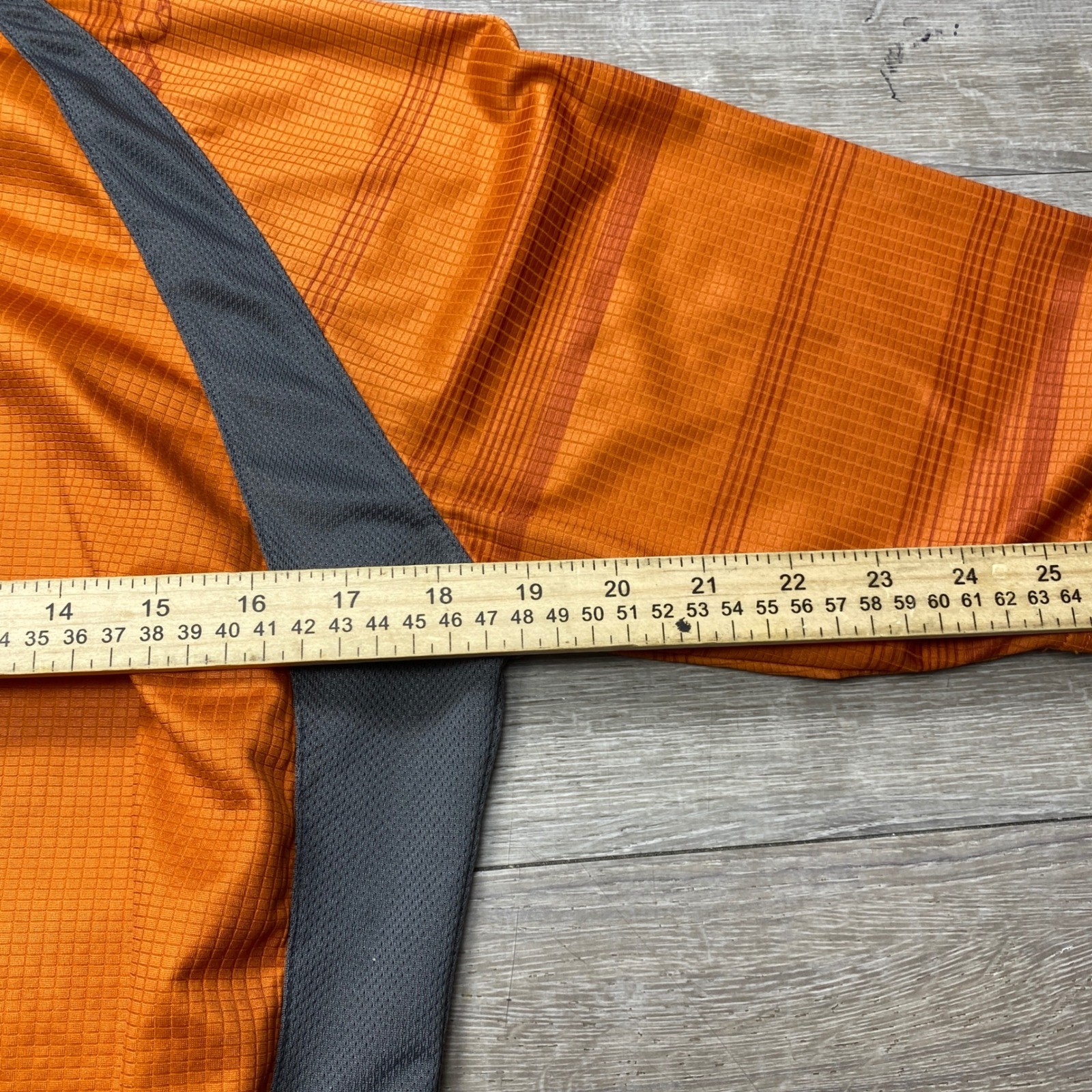 Fox Racing Cycling Jersey Mens L Orange Full Zip Short Sleeve Mountain Bike MTB
