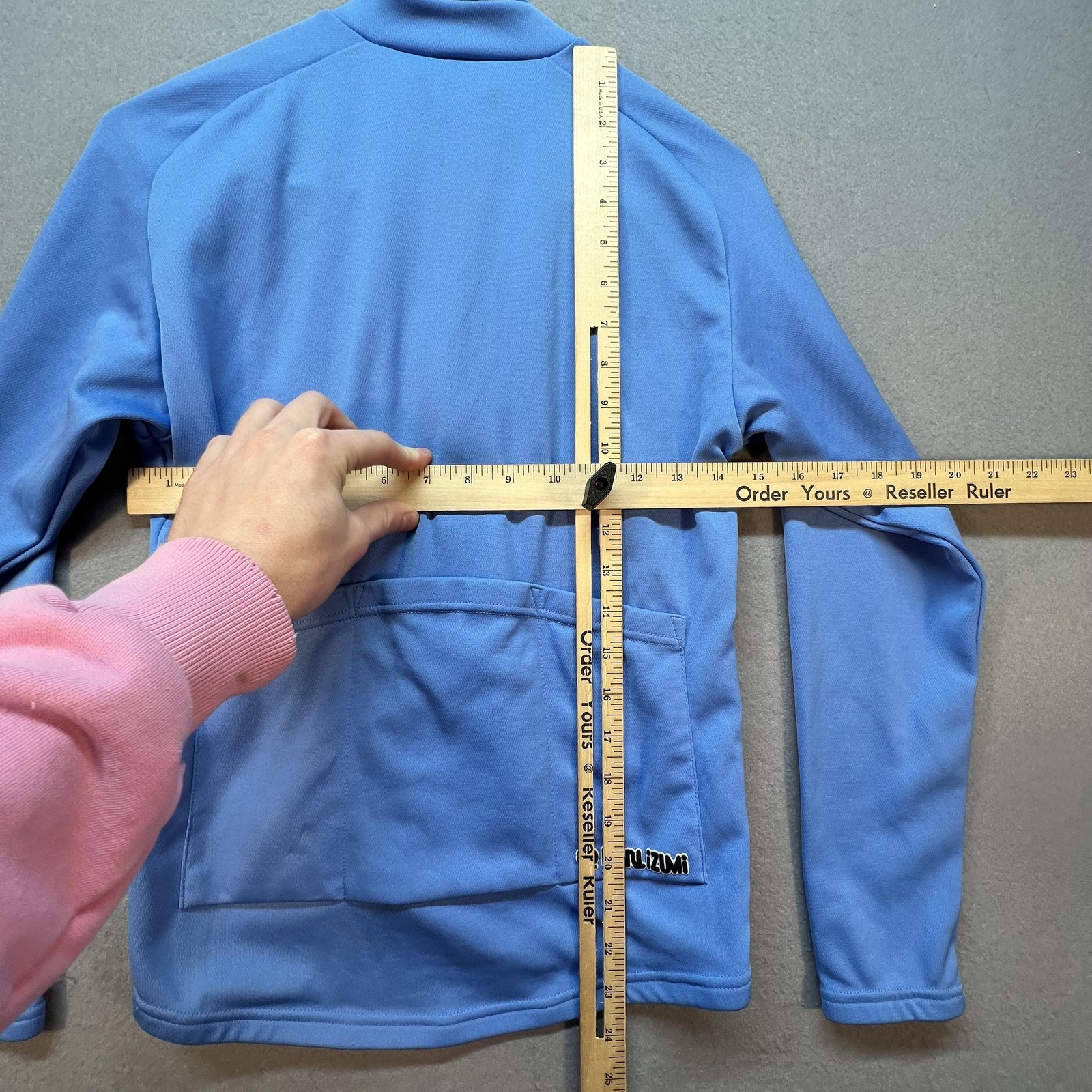 Pearl Izumi Cycling Jersey Womens Small Blue 1/4 Zip Macau Long Sleeve