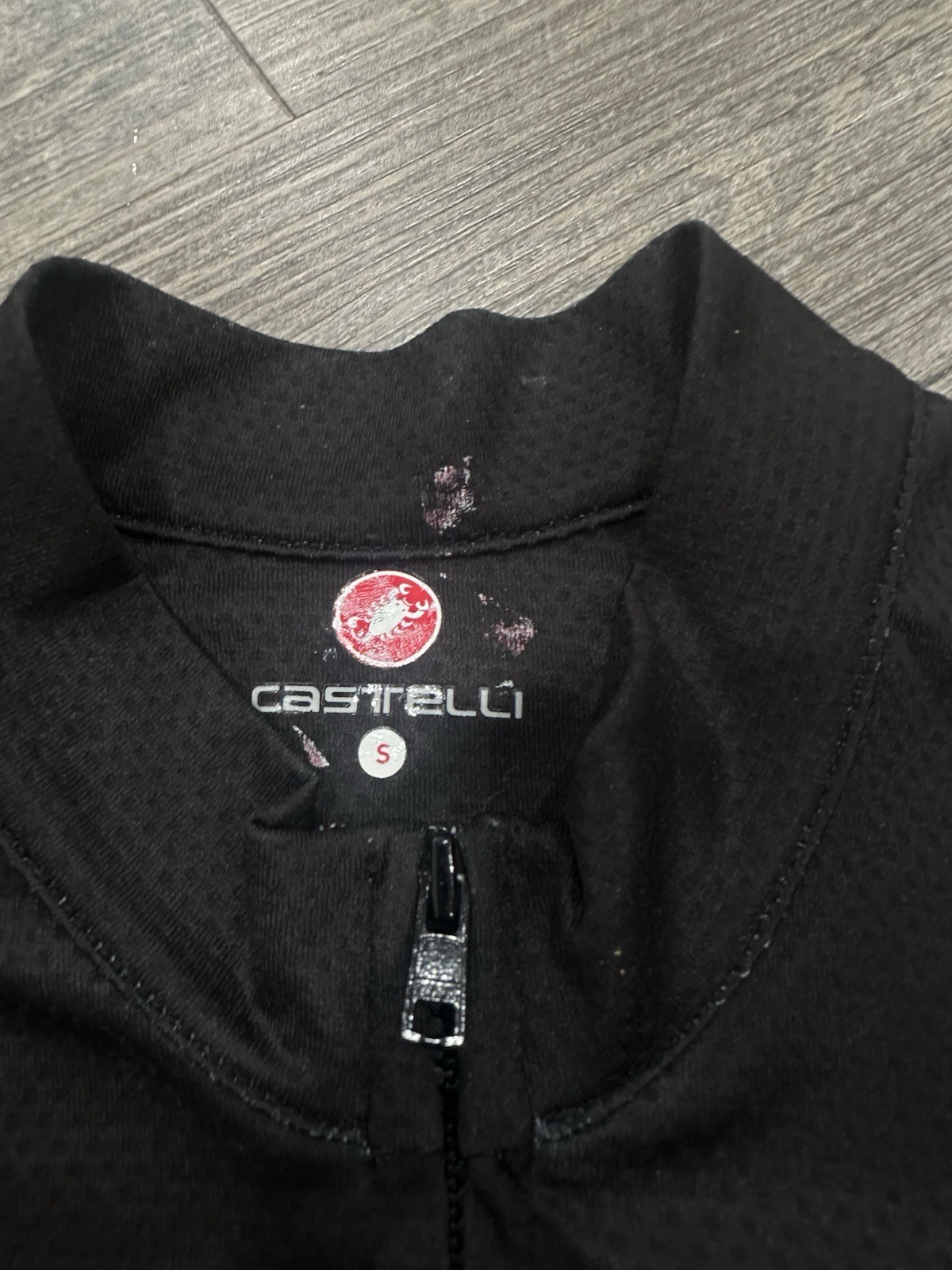 Castelli Men’s Cycling Full Zip Up Small Biking Jersey Short Sleeve Lightweight