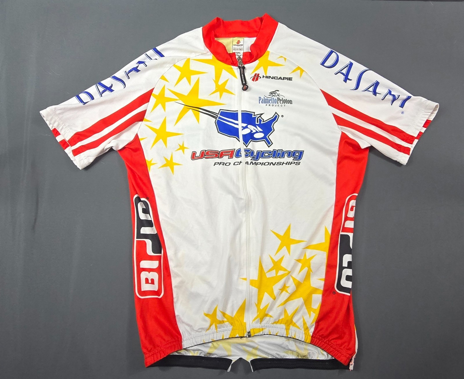Hincapie Sportswear USA Cycling Pro Championships Jersey Men 2XL White Red Biker