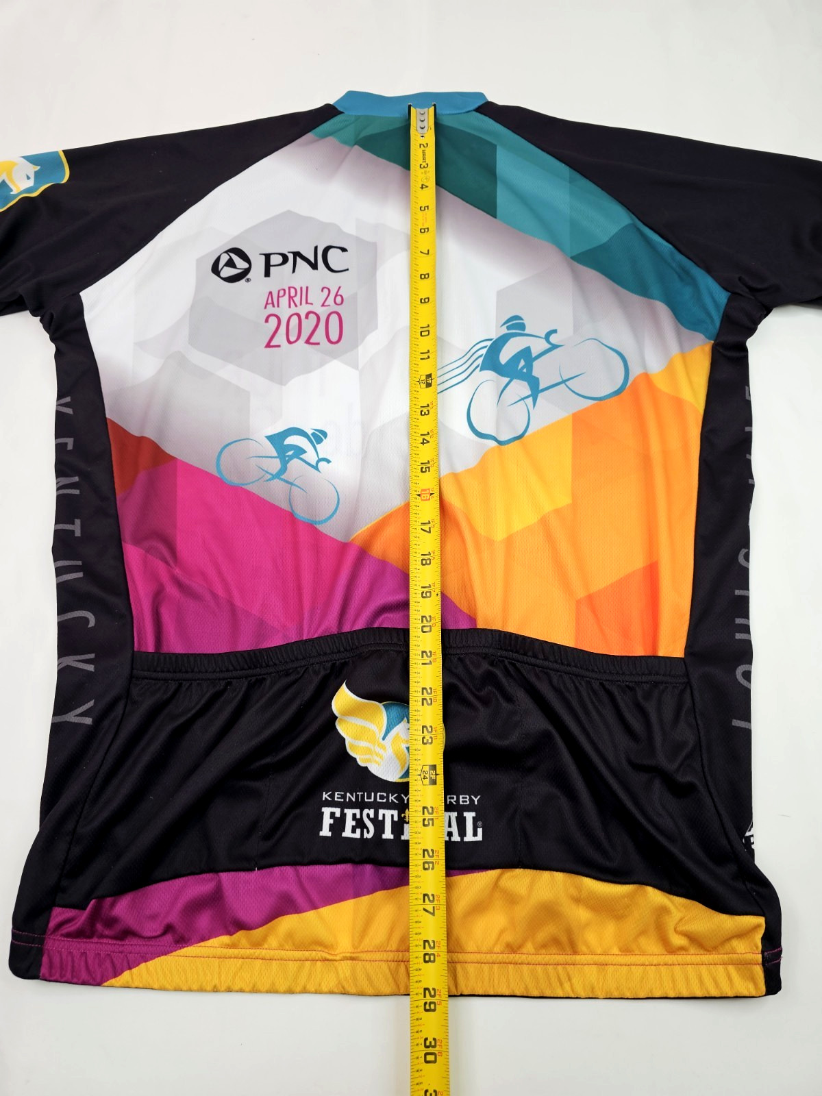Peak 1 Sports Cycling Jersey Unisex 2XL (48″ Chest) Tour de Lou Kentucky Derby